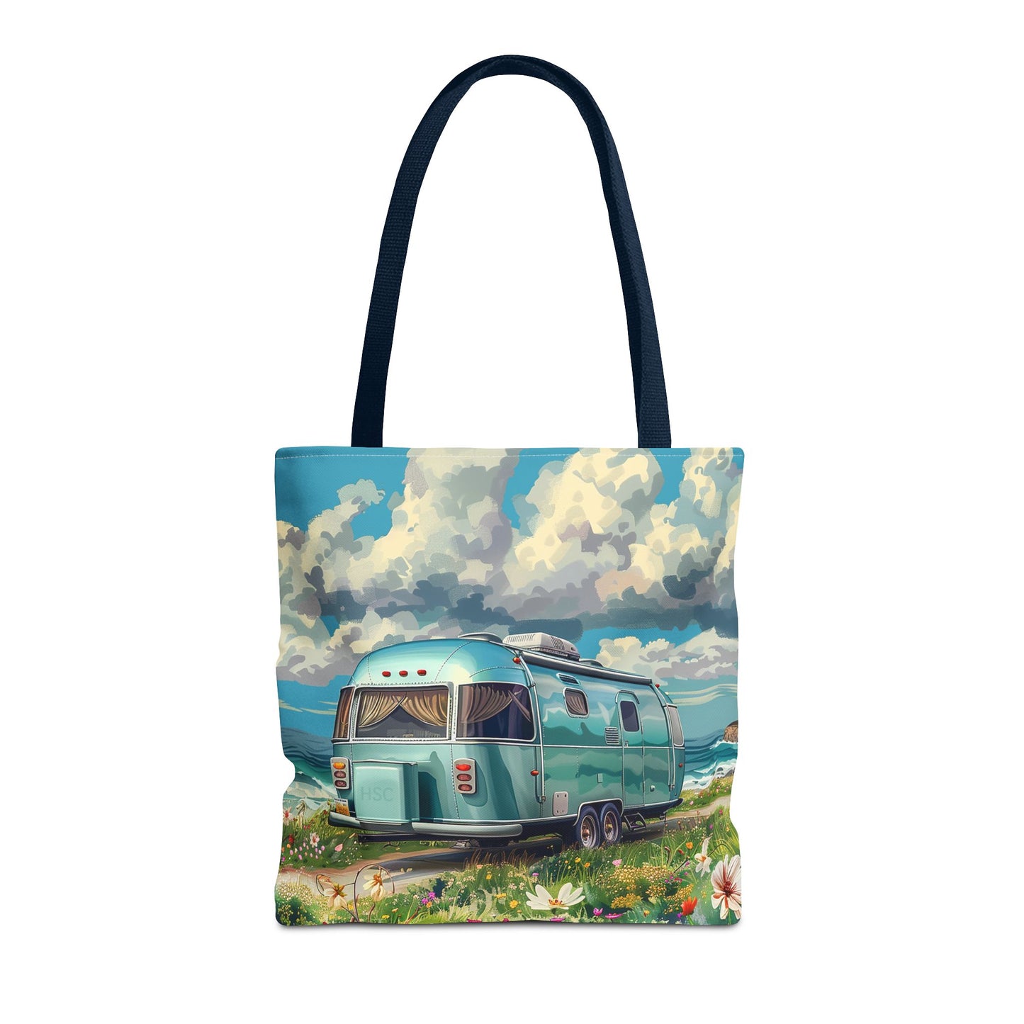 Retro Bliss Adventure Tote Bag - Adventure Awaits, Vintage Style! Available in 3 sizes.