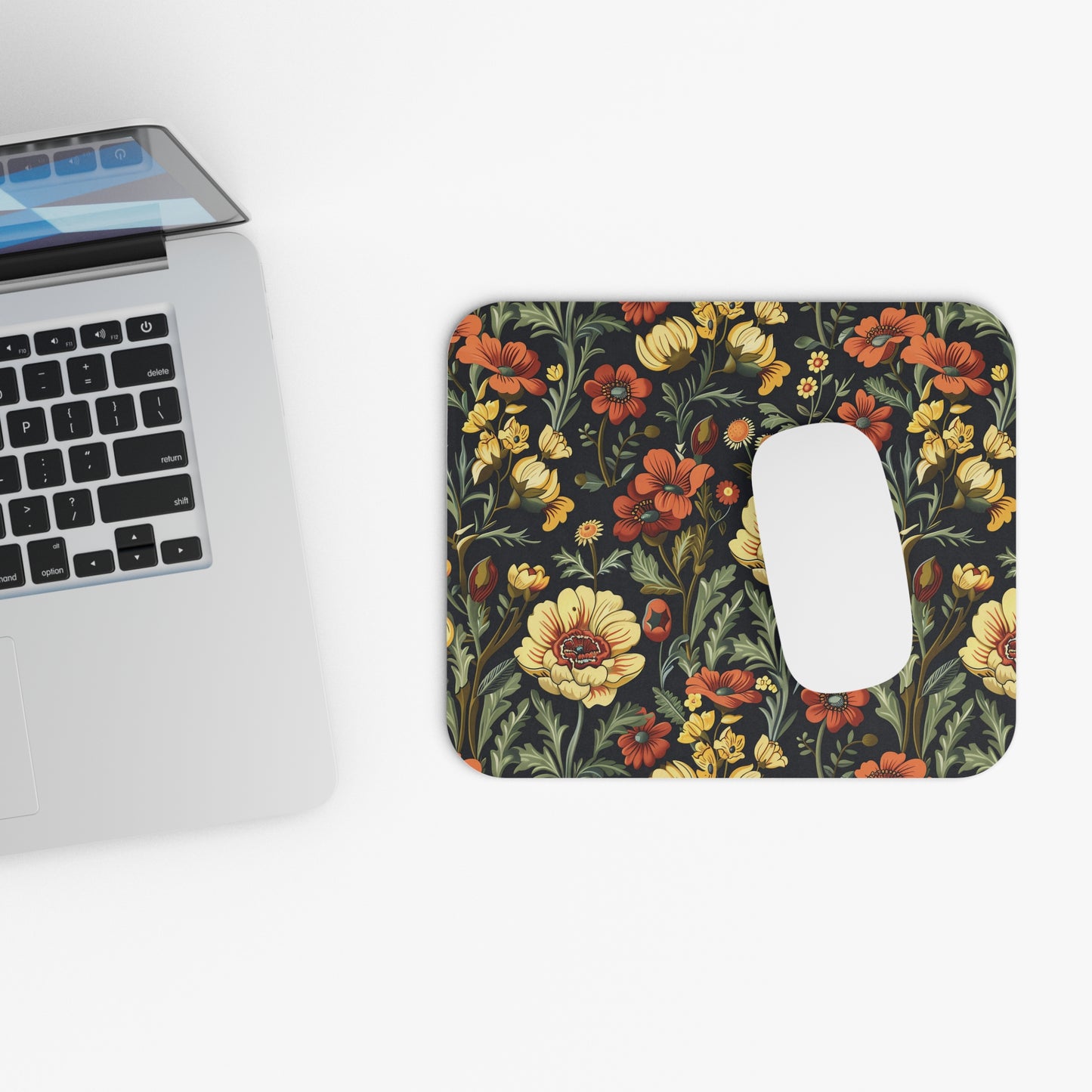 European Floral Tapestry Mouse Pad - Elegance and Charm at Your Fingertips!