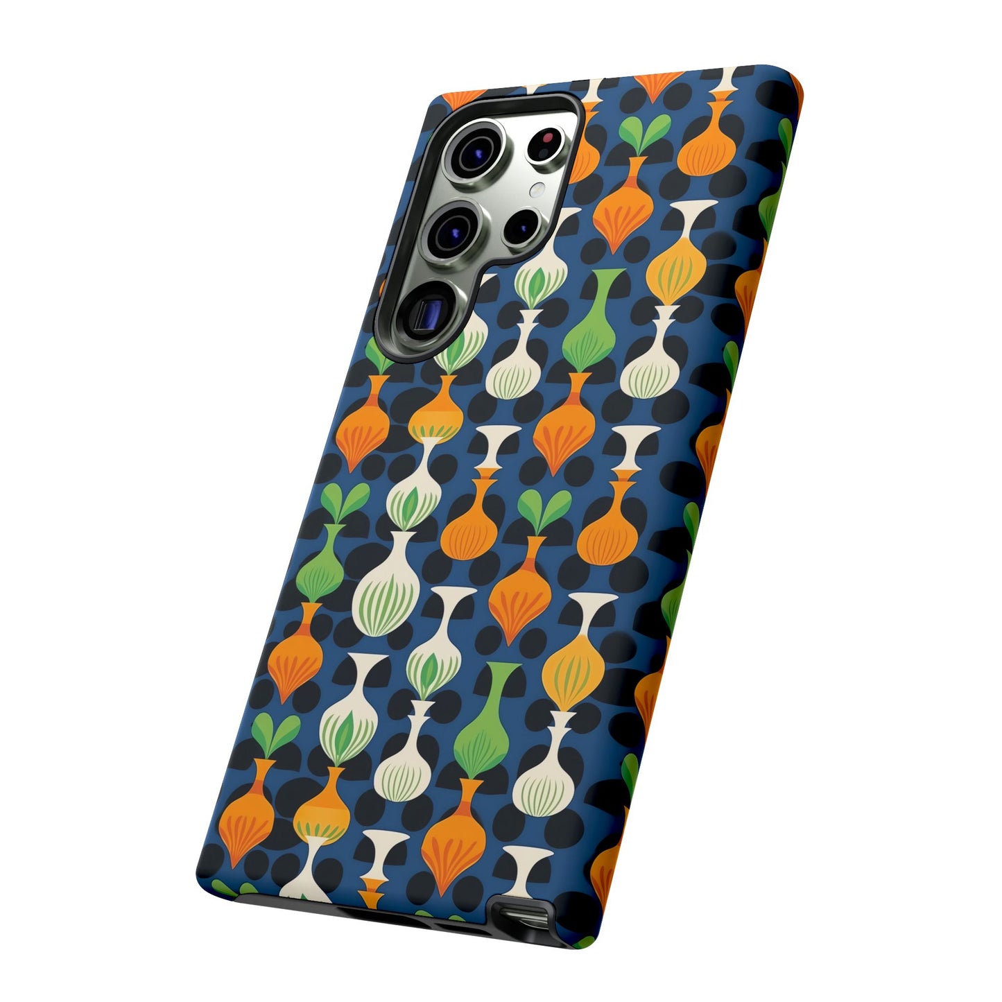 Mod Floating Vases Tough Phone Case for Apple iPhone, Samsung Galaxy, and Google Pixel.