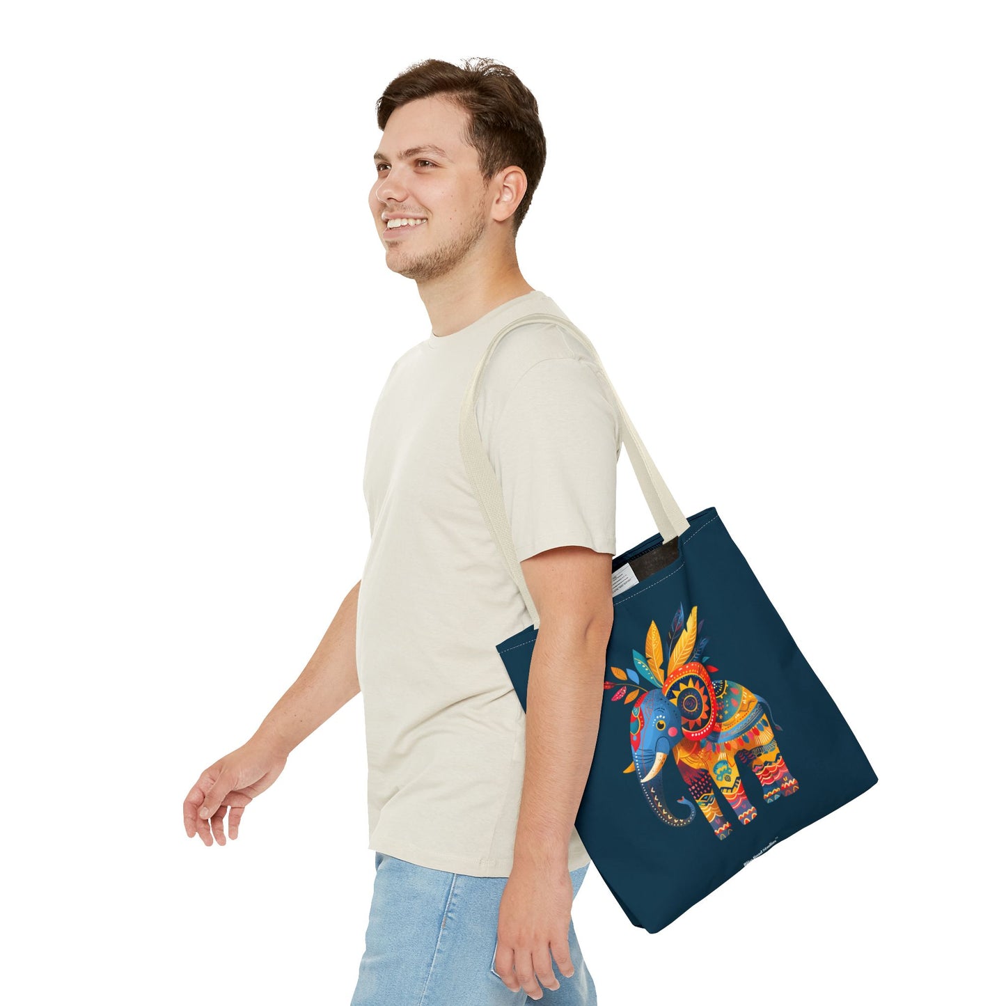Ethnic Elephant Tote Bag - Carry the Spirit of the African Savanna with the Ethnic Elephant Tote! Available in 3 sizes.