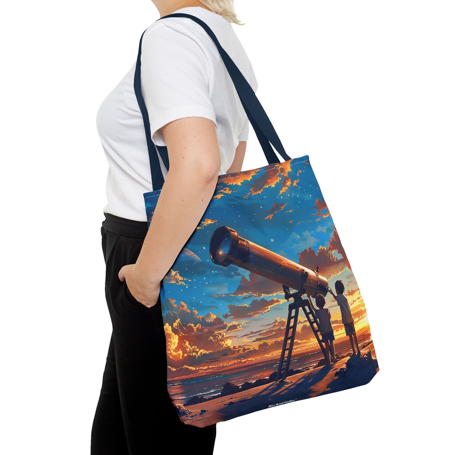 Cosmic Curiosity Tote Bag - Explore the Cosmis, One Dream at a Time! Available in 3 sizes.