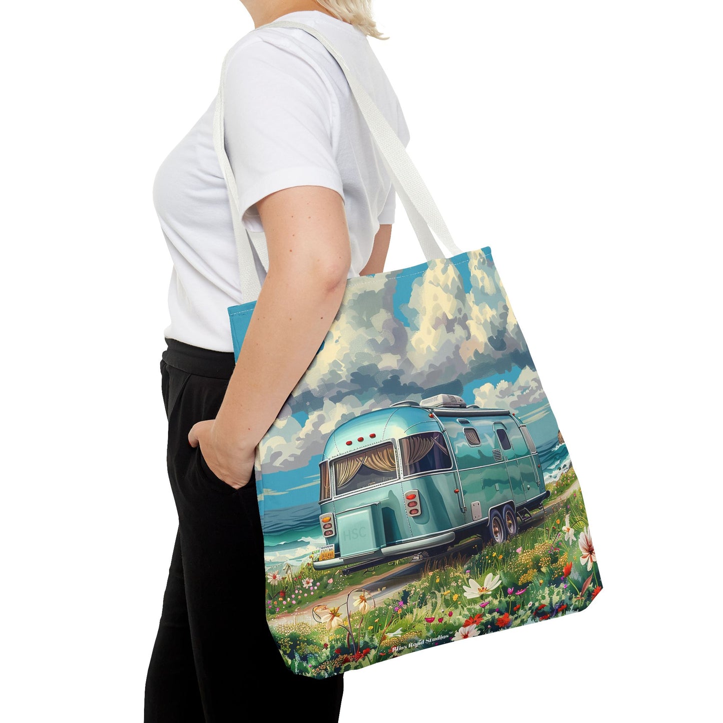 Retro Bliss Adventure Tote Bag - Adventure Awaits, Vintage Style! Available in 3 sizes.