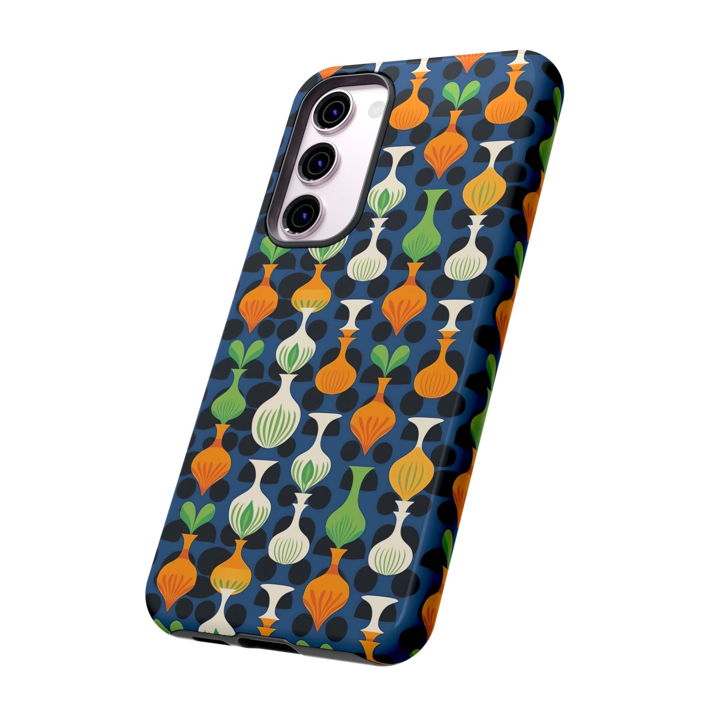Mod Floating Vases Tough Phone Case for Apple iPhone, Samsung Galaxy, and Google Pixel.