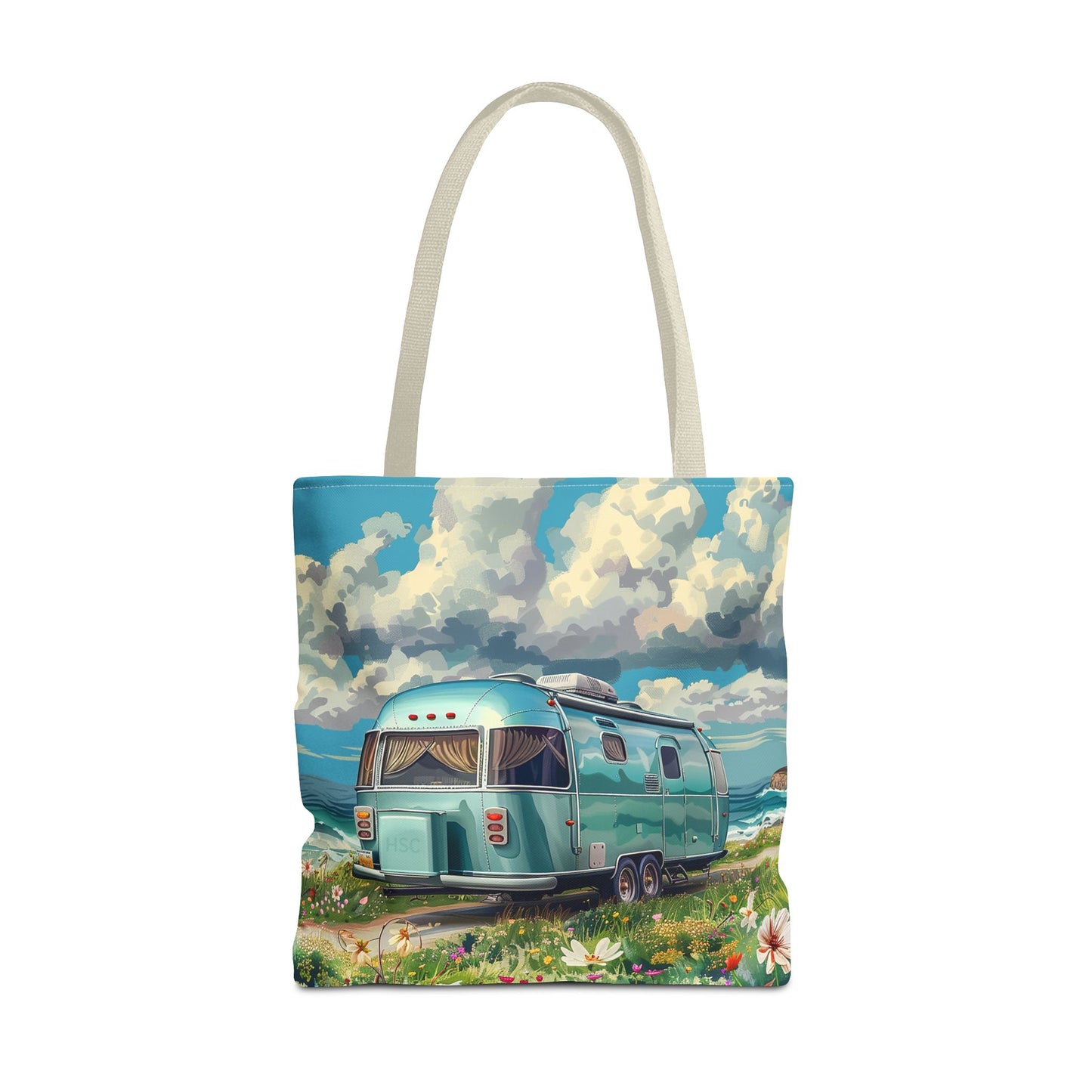 Retro Bliss Adventure Tote Bag - Adventure Awaits, Vintage Style! Available in 3 sizes.