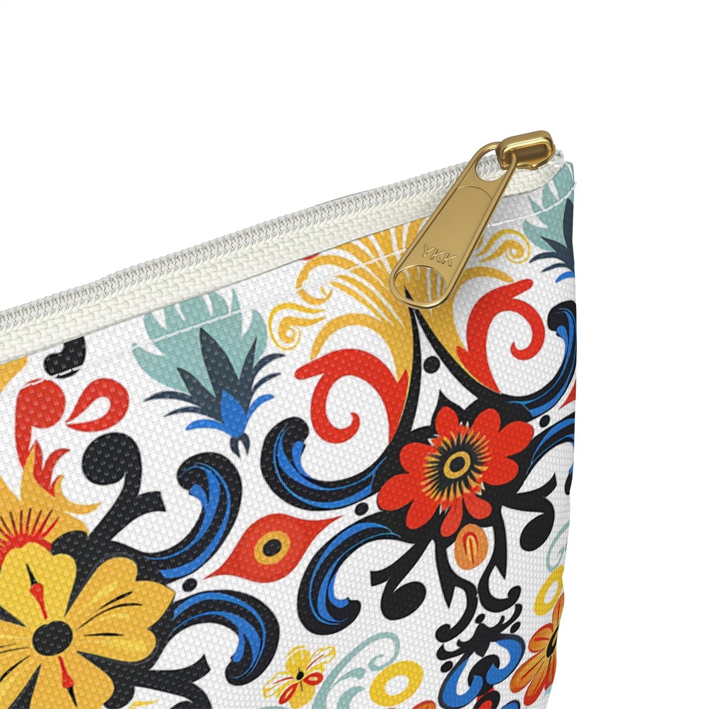 Golden Mediterranean Harmony Accessory Pouch - Carry the Timeless Elegance of the Mediterranean! Available in 2 sizes.