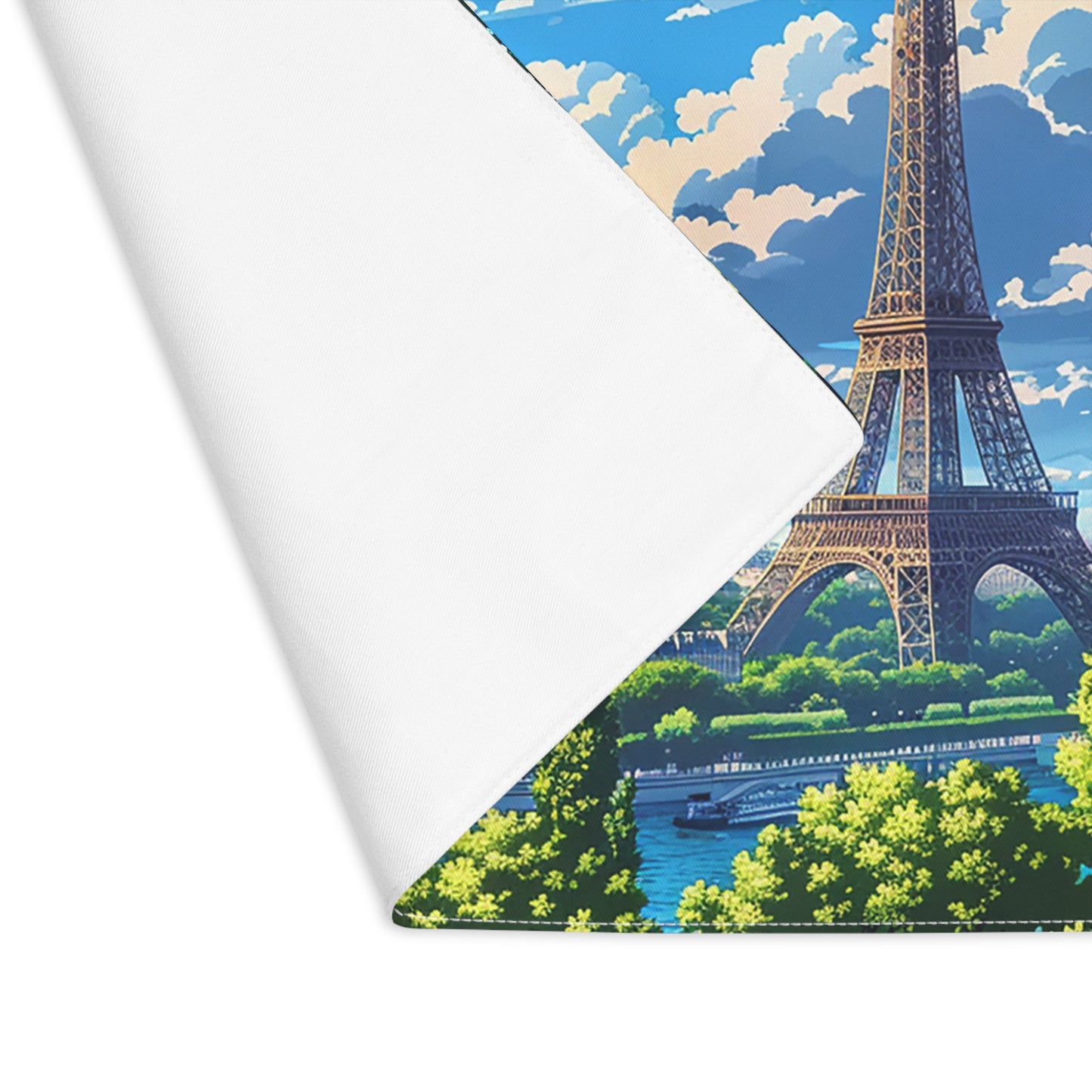 Parisian Eiffel Tower Dreamscape Placemat - Bring the Romance of Paris to Your Table! Cotton Twill - 18" x 14"