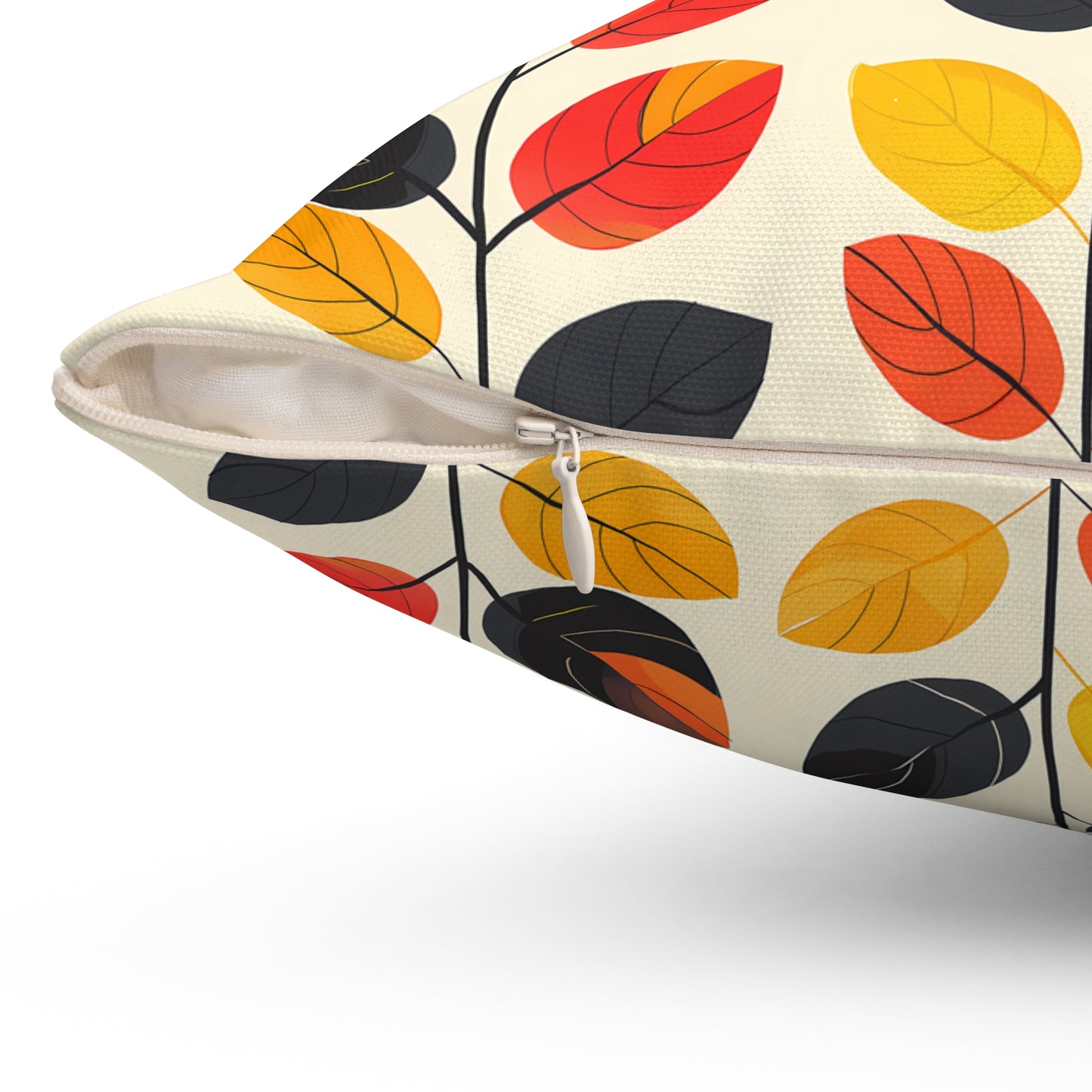 Retro Vines Square Throw Pillow - Spun Polyester - Double-Sided Print - Concealed Zipper - Available in 4 sizes.