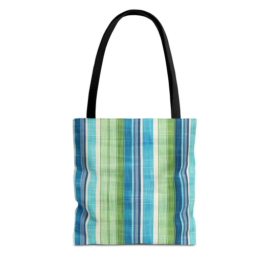 Ocean Whisper Stripes Tote Bag - Carry Coastal Charm with Our Ocean Whisper Stripes Tote! Available in 3 sizes.