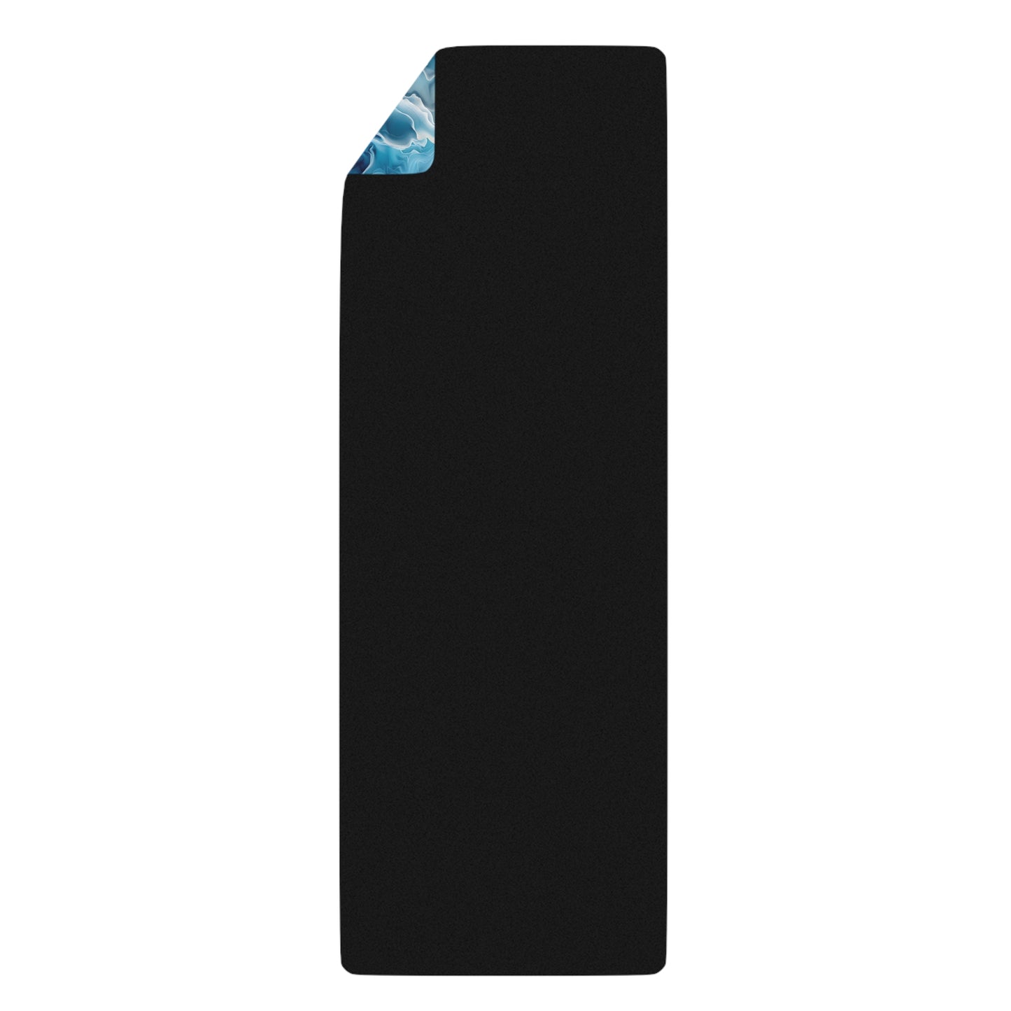 Glacial Caverns Rubber Yoga Mat - Dive into Tranquility with Glacial Caverns.