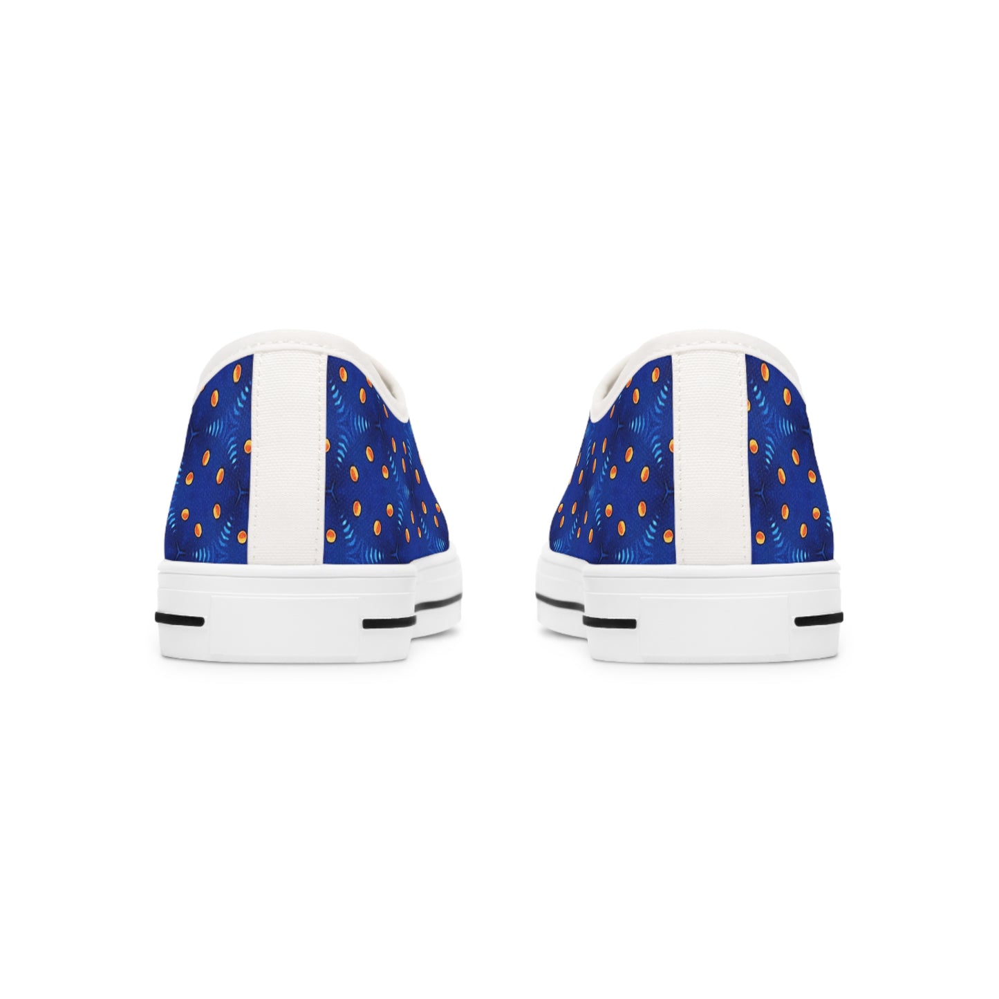 GeoSpark Ladies' Low Top Sneakers - Step Bright, Step Light! Bold Geometry in Every Step!