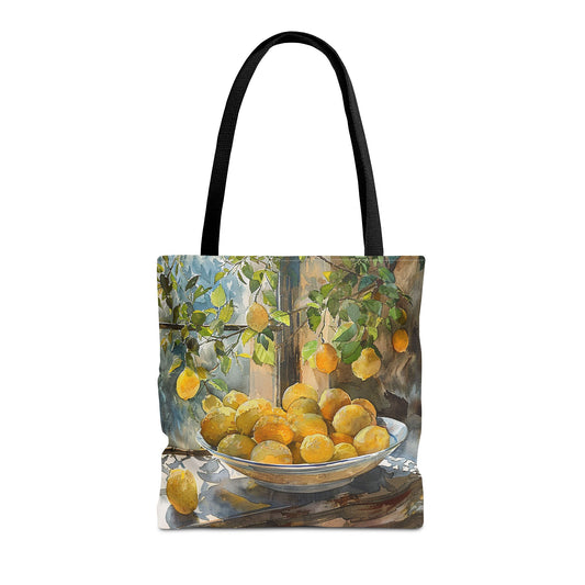 Morning Light on Lemons Tote Bag - Available in 3 sizes.