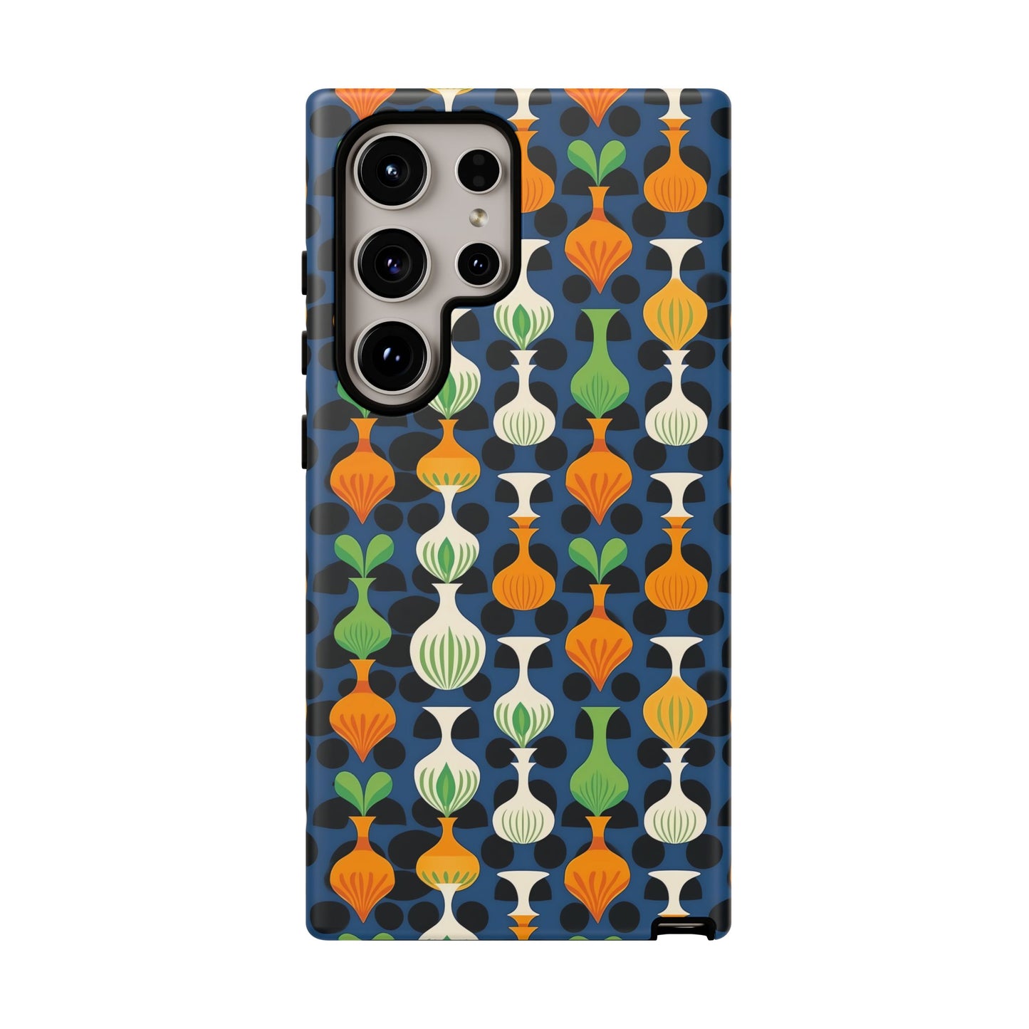 Mod Floating Vases Tough Phone Case for Apple iPhone, Samsung Galaxy, and Google Pixel.
