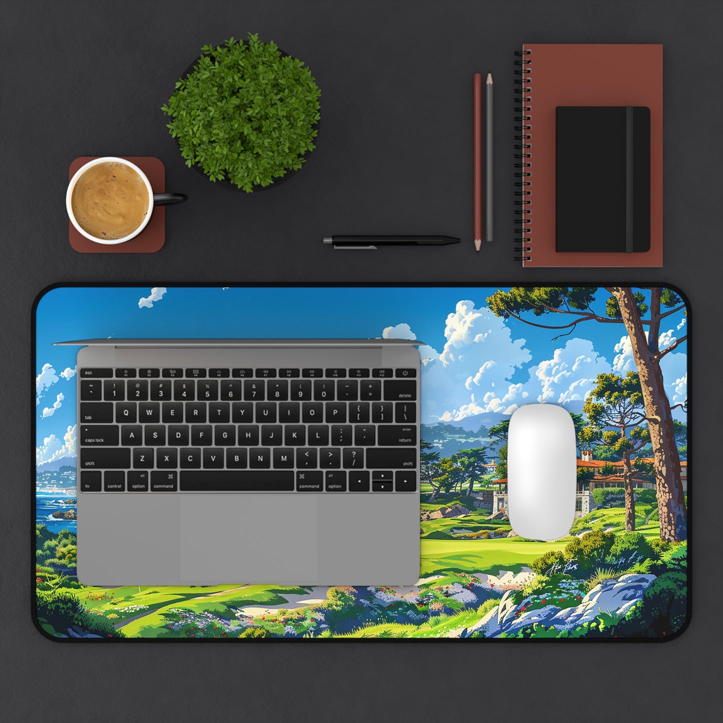 Coastal Fairway Escape Desk Mat (Desk Pad) - Bring the Beauty of the Green to your Desk! Available in 3 sizes.