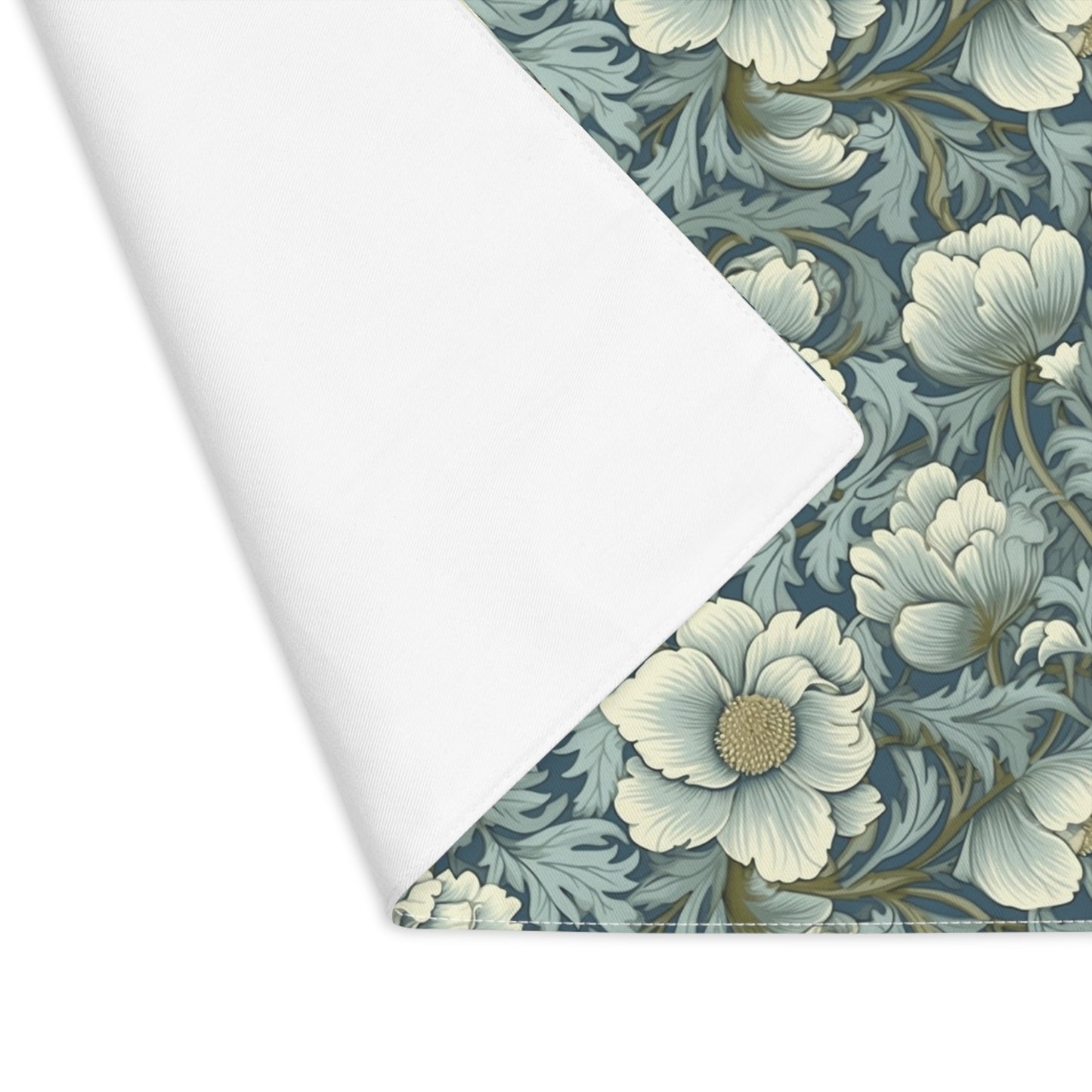 Timeless Teal English Garden Placemat - 18" x 14".