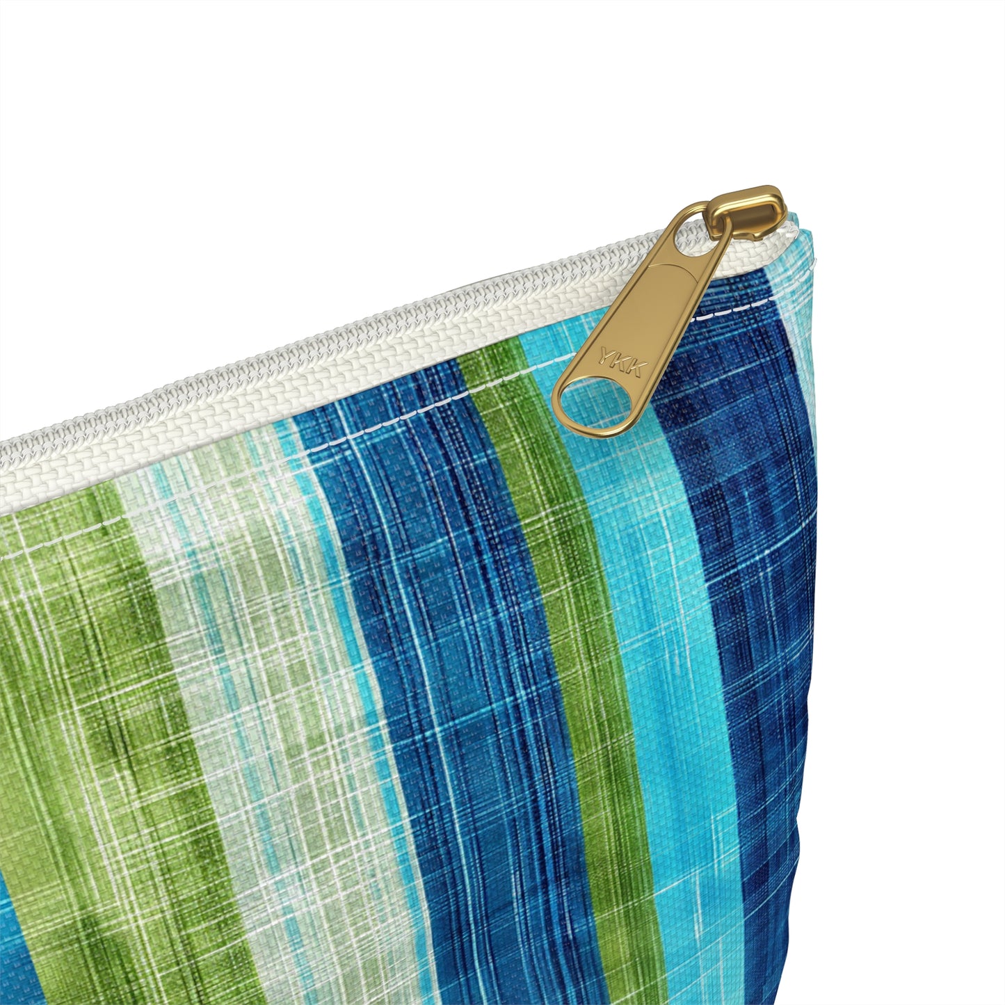 Ocean Whisper Stripes Accessory Pouch - Escape to Paradise, Wherever You Go! Available in 2 sizes.