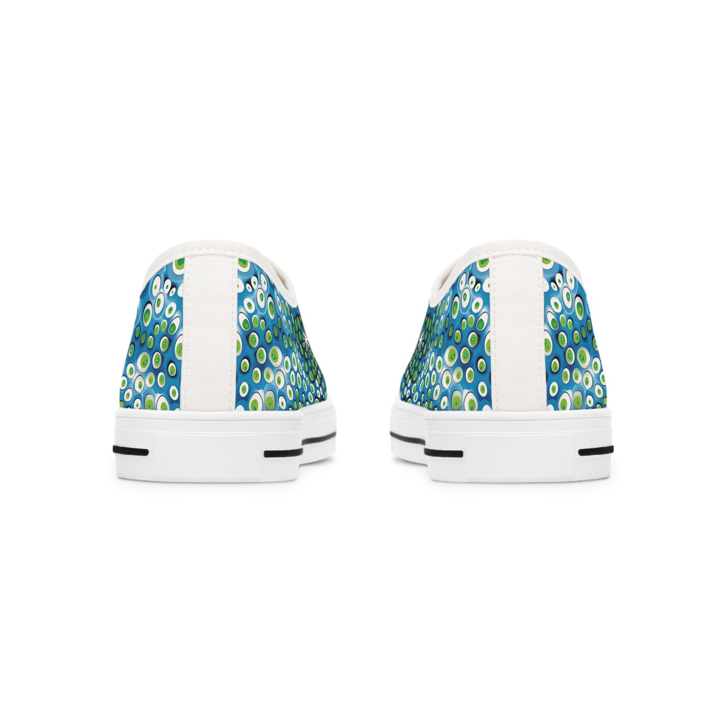 Embryonic Space Pods Ladies' Low Top Sneakers - Explore New Worlds – Where Futuristic Design Meets Bold Imagination!