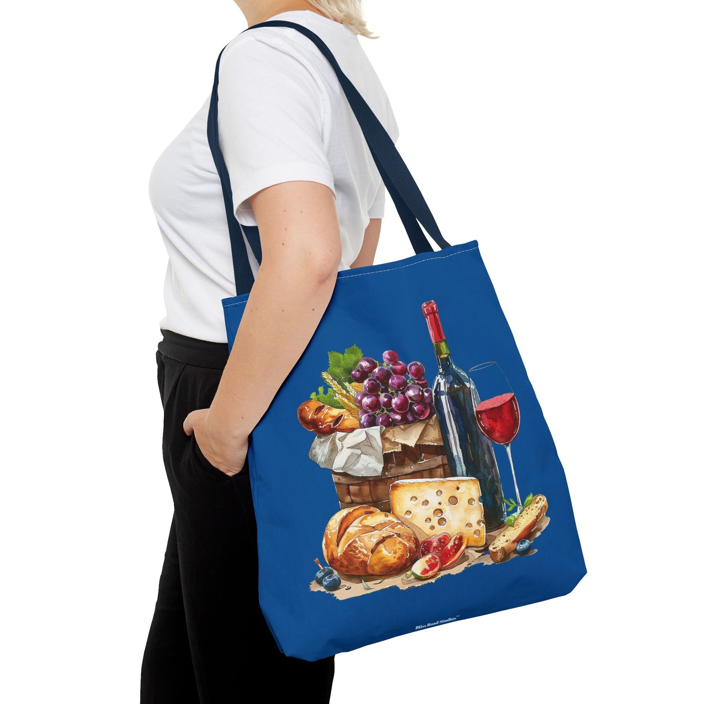 Vineyard Picnic Tote Bag - Sip, Savor, and Style - Your Perfect Picnic Companion! Available in 3 sizes.