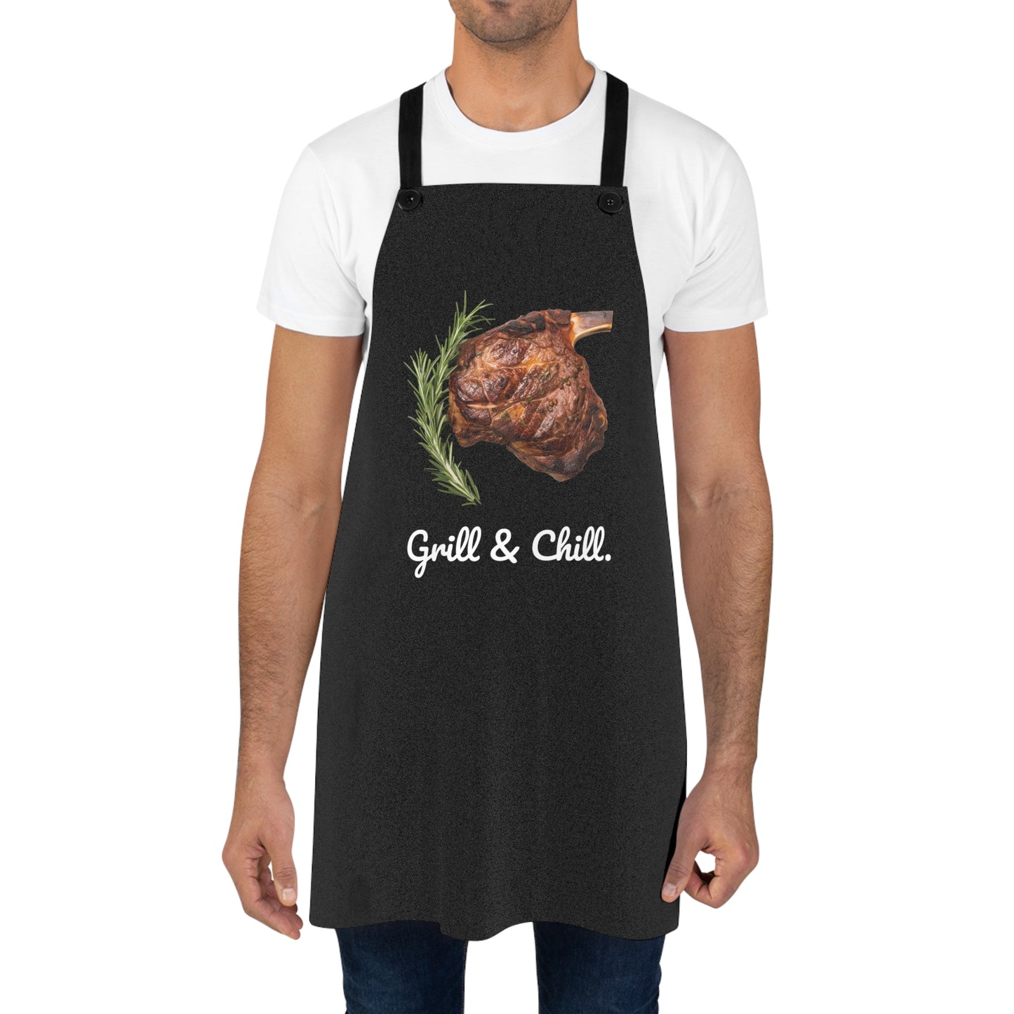 Grill & Chill Adult Apron - Just Looking at This Apron Makes Your Mouth Water for a Steak!