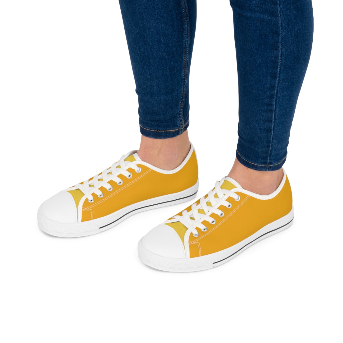 Buttercup Ladies' Two-Tone Low Top Sneakers - Step Into Sunshine – Where Subtle Elegance Meets Playful Charm!