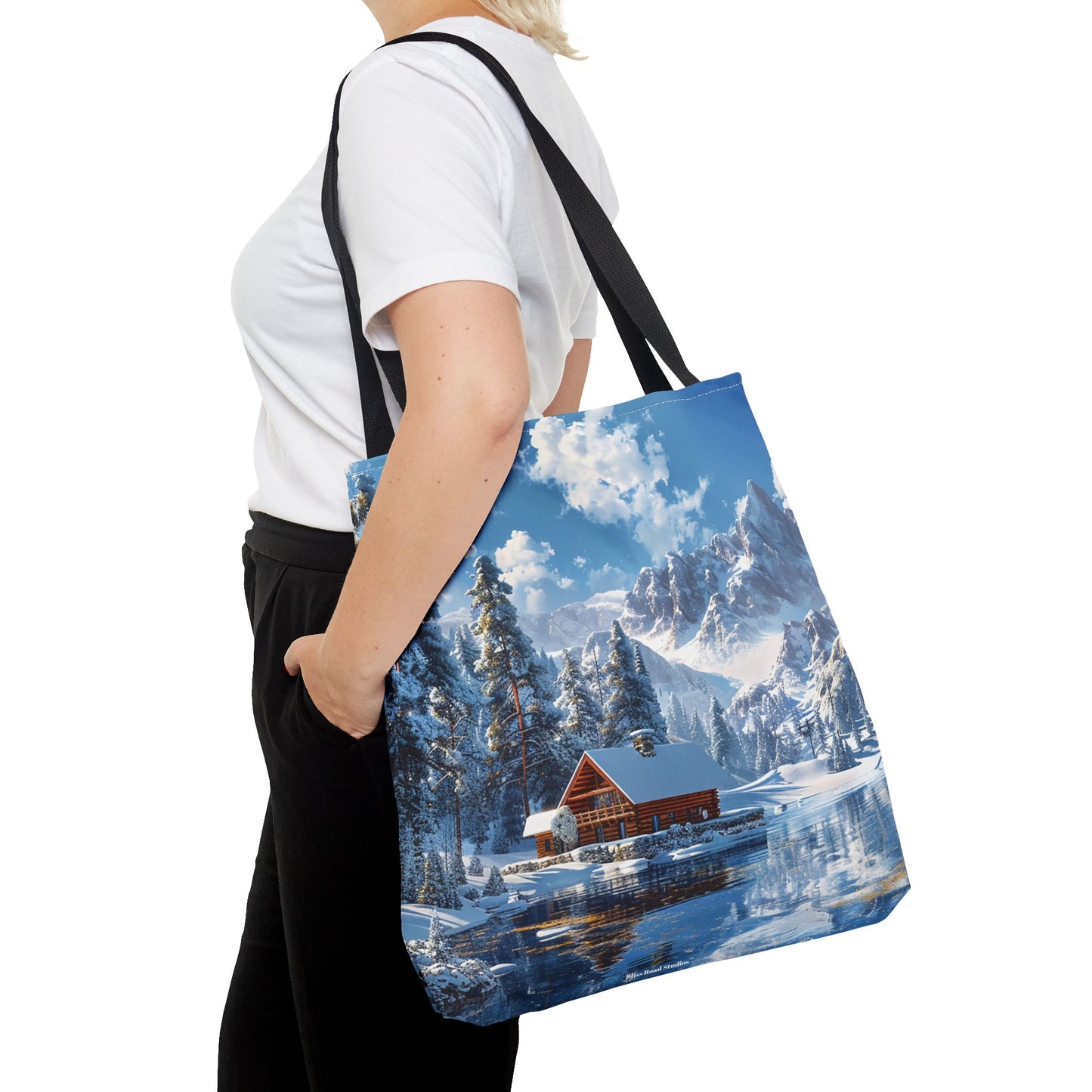 Winter Wonderland Retreat Tote Bag - Embrace Winter's Serenity with this Tote! - Available in 3 sizes.