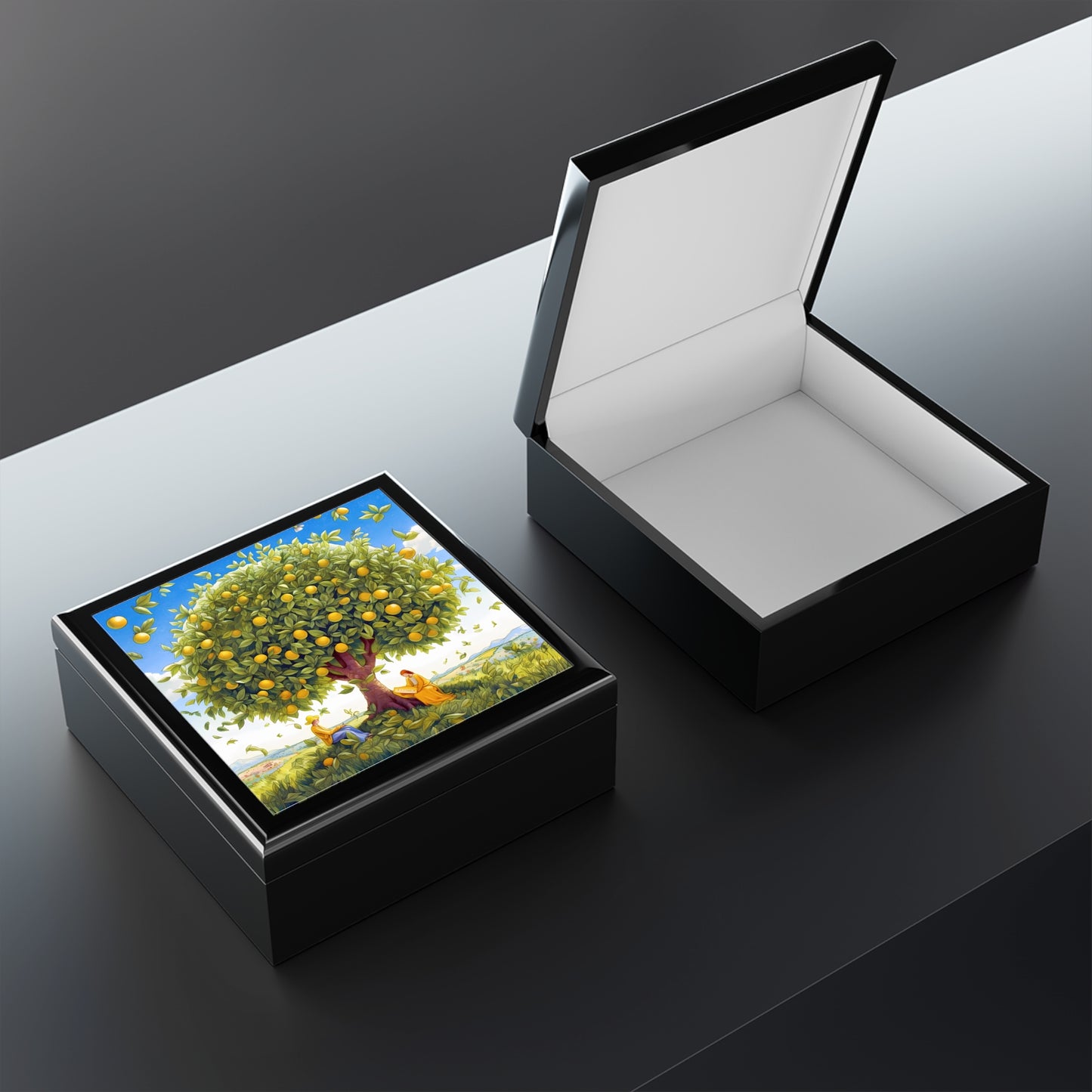 Lovely Lemon Tree Jewelry Box - Let Lemon Serenity Protect Your Treasures!