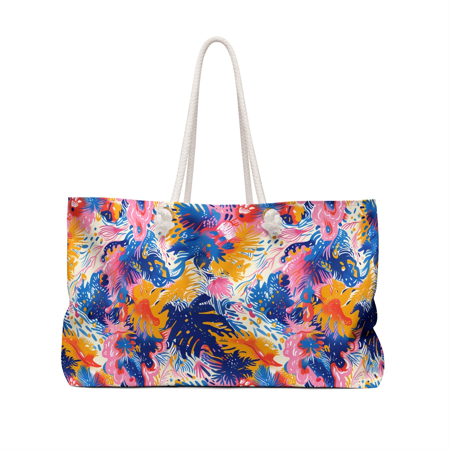 Splatter Blossom Weekender Bag - Carry Your Creativity - Where Artful Splatters Meet Stylish Function!
