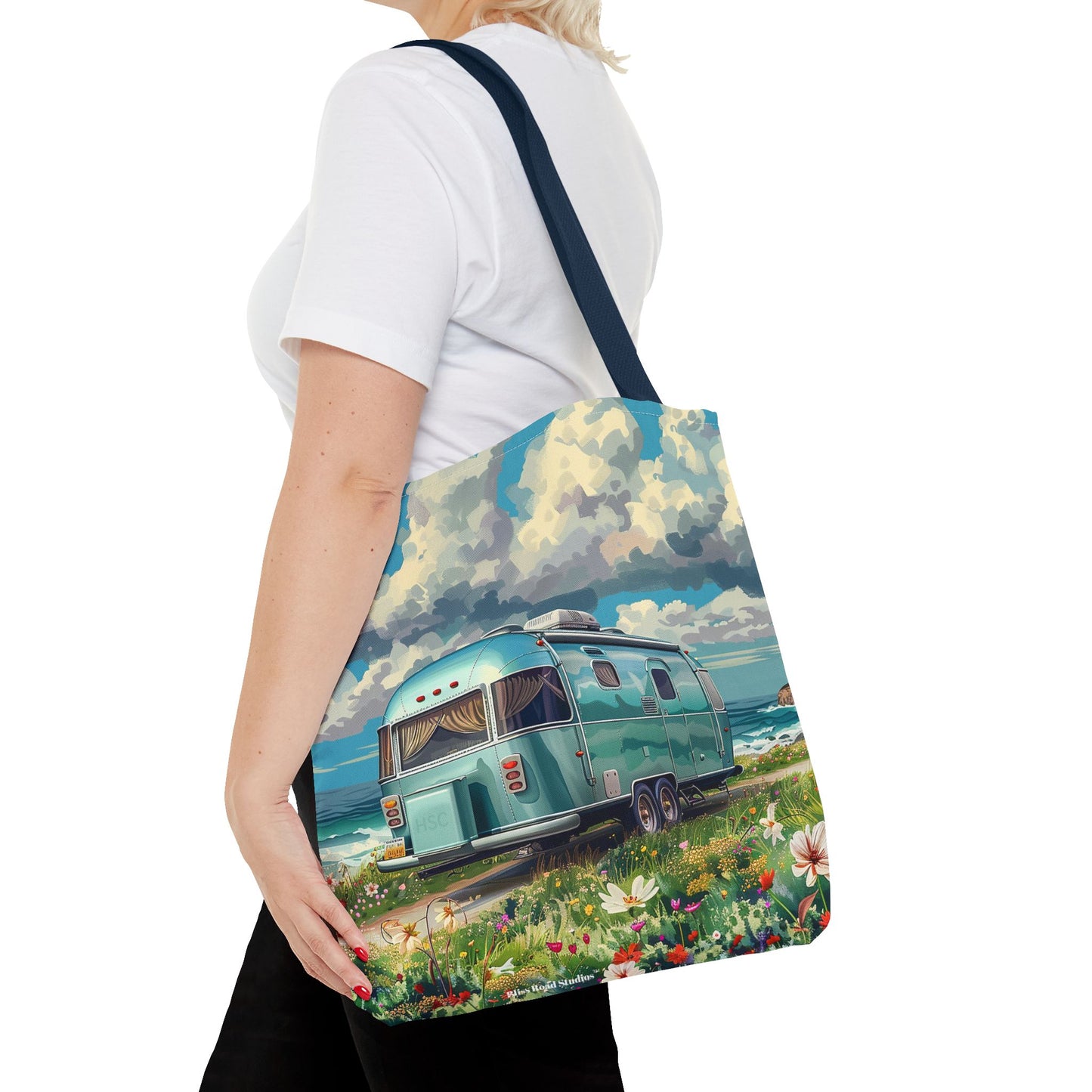 Retro Bliss Adventure Tote Bag - Adventure Awaits, Vintage Style! Available in 3 sizes.