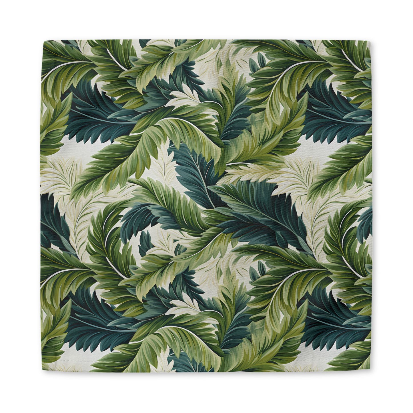 Island Green Ferns cotton twill napkin