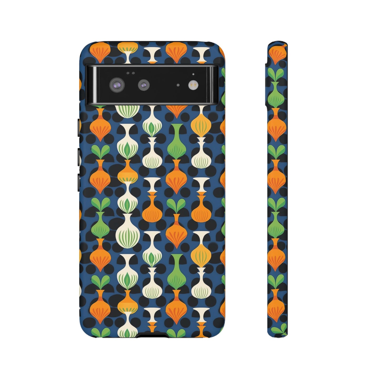 Mod Floating Vases Tough Phone Case for Apple iPhone, Samsung Galaxy, and Google Pixel.