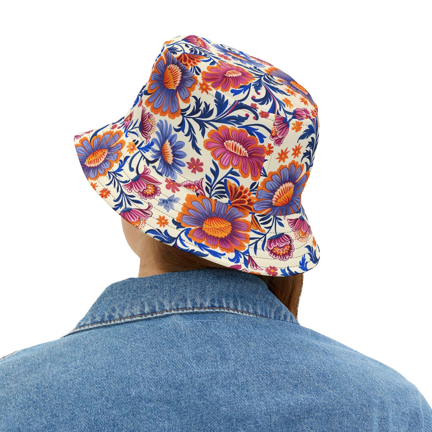 Regal Blossom Bucket Hat - Blossom in Style with our Chic Floral Hat! Available in 2 sizes.