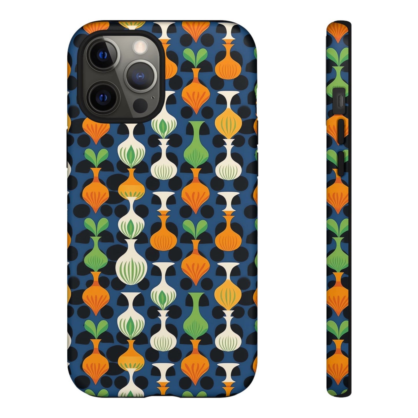 Mod Floating Vases Tough Phone Case for Apple iPhone, Samsung Galaxy, and Google Pixel.