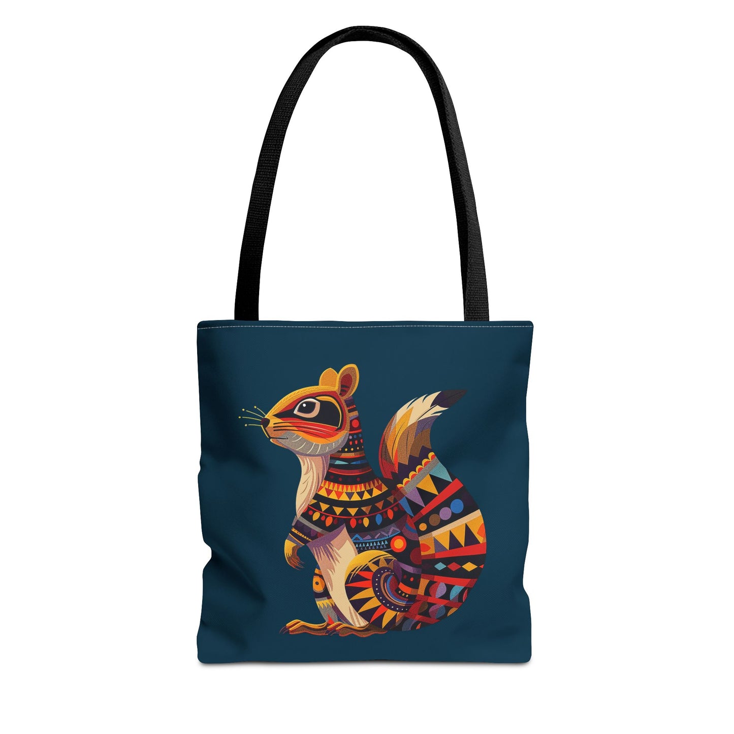Autumn Squirrel Tote Bag - Wild Whimsy with a Tribal Twist! From our Spirit of the Wild Collection. Available in 3 sizes.