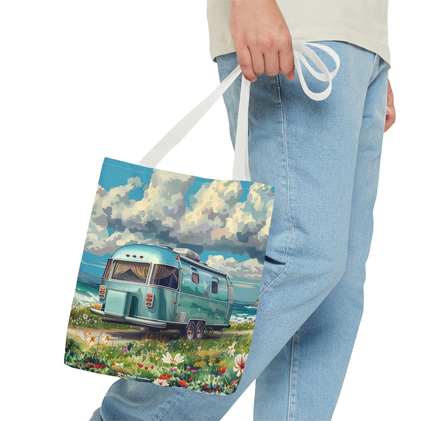 Retro Bliss Adventure Tote Bag - Adventure Awaits, Vintage Style! Available in 3 sizes.