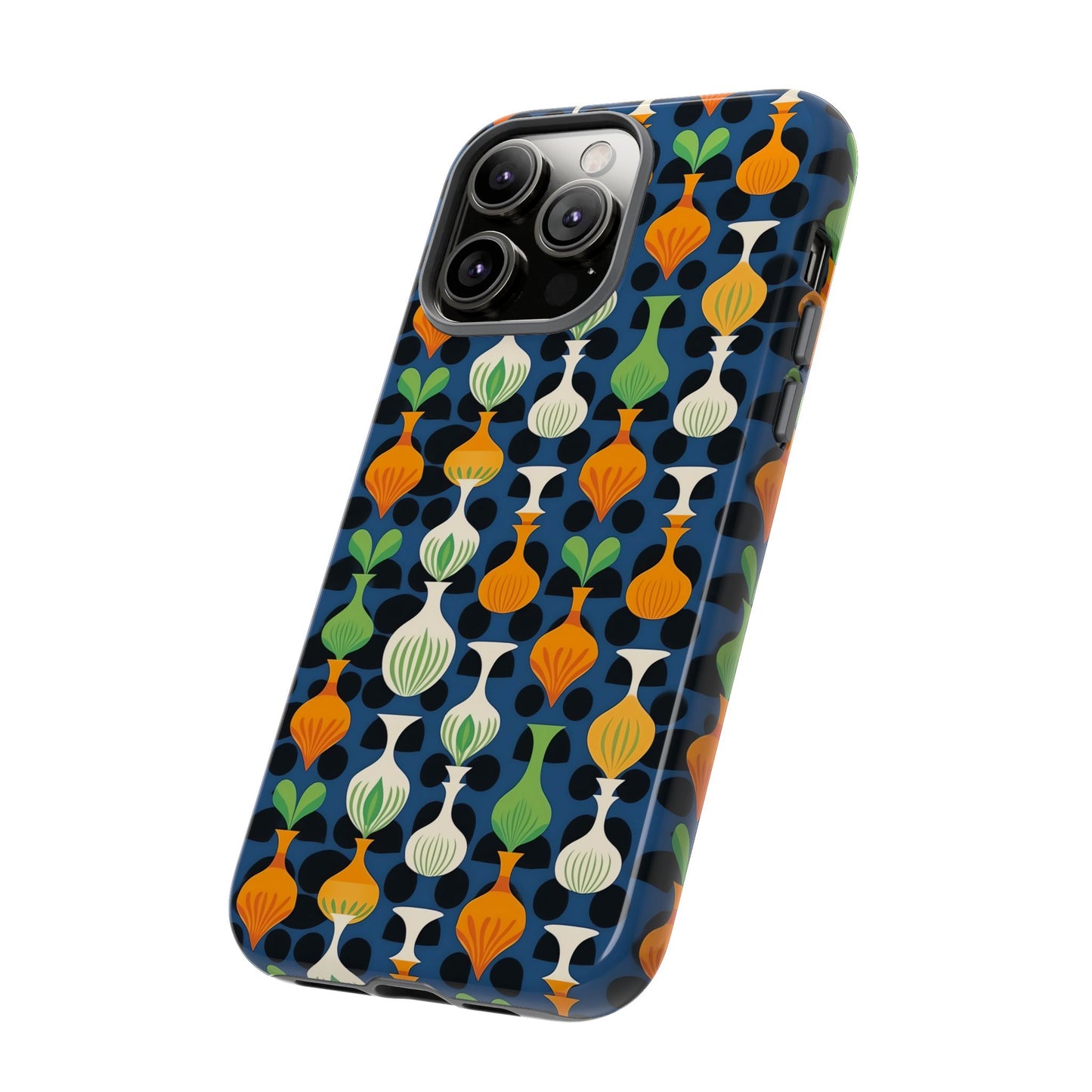 Mod Floating Vases Tough Phone Case for Apple iPhone, Samsung Galaxy, and Google Pixel.