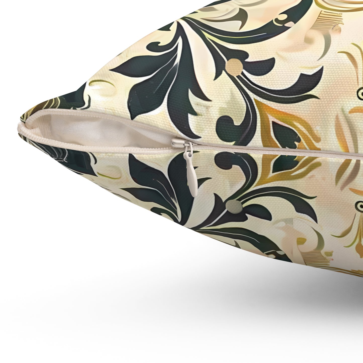 Renaissance Reverie Square Throw Pillow - Spun Polyester - Double-Sided Print - Concealed Zipper - Available in 4 sizes.