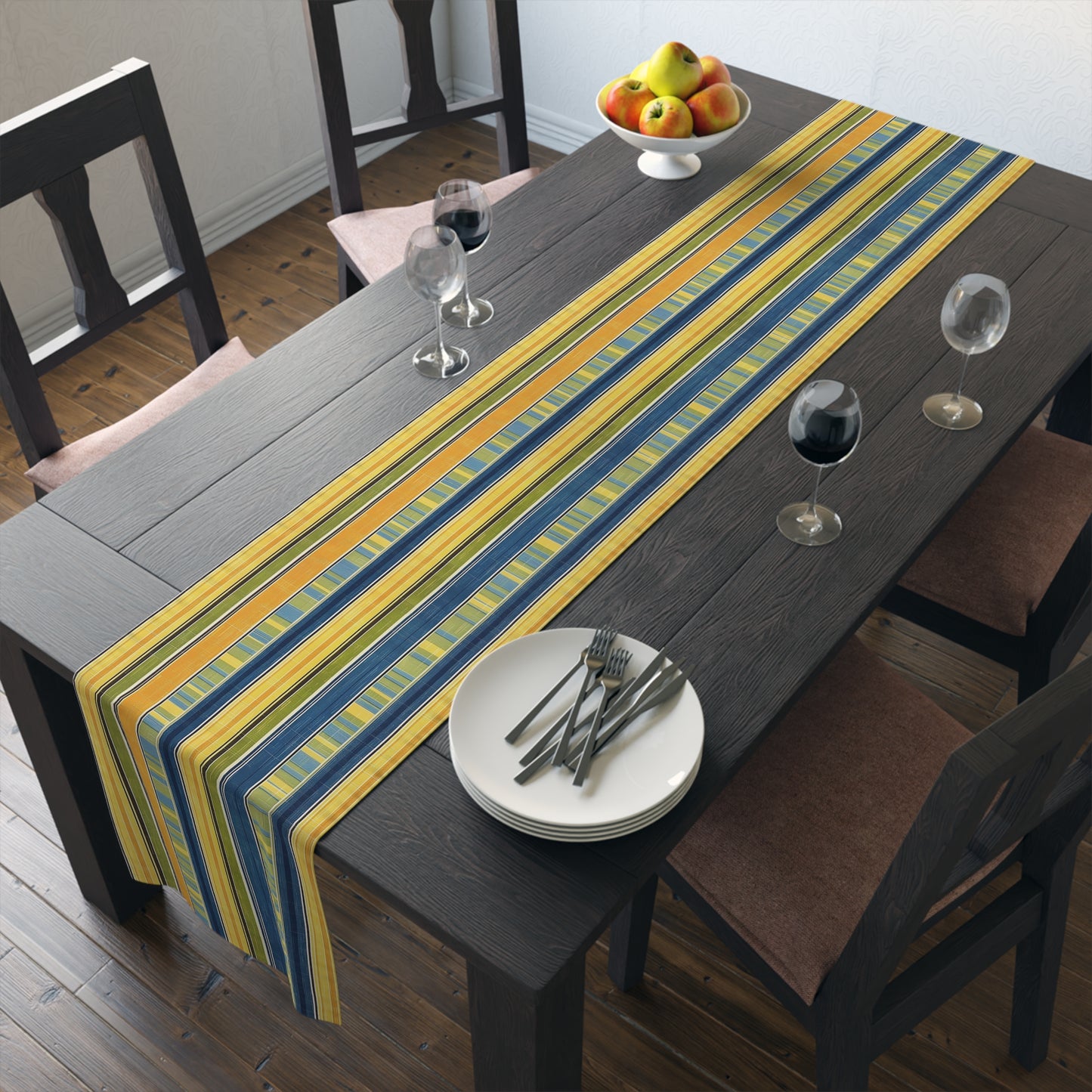 Summer Stripes Delight Table Runner - Classic Stripes with a Summer Twist! Available in 2 sizes.