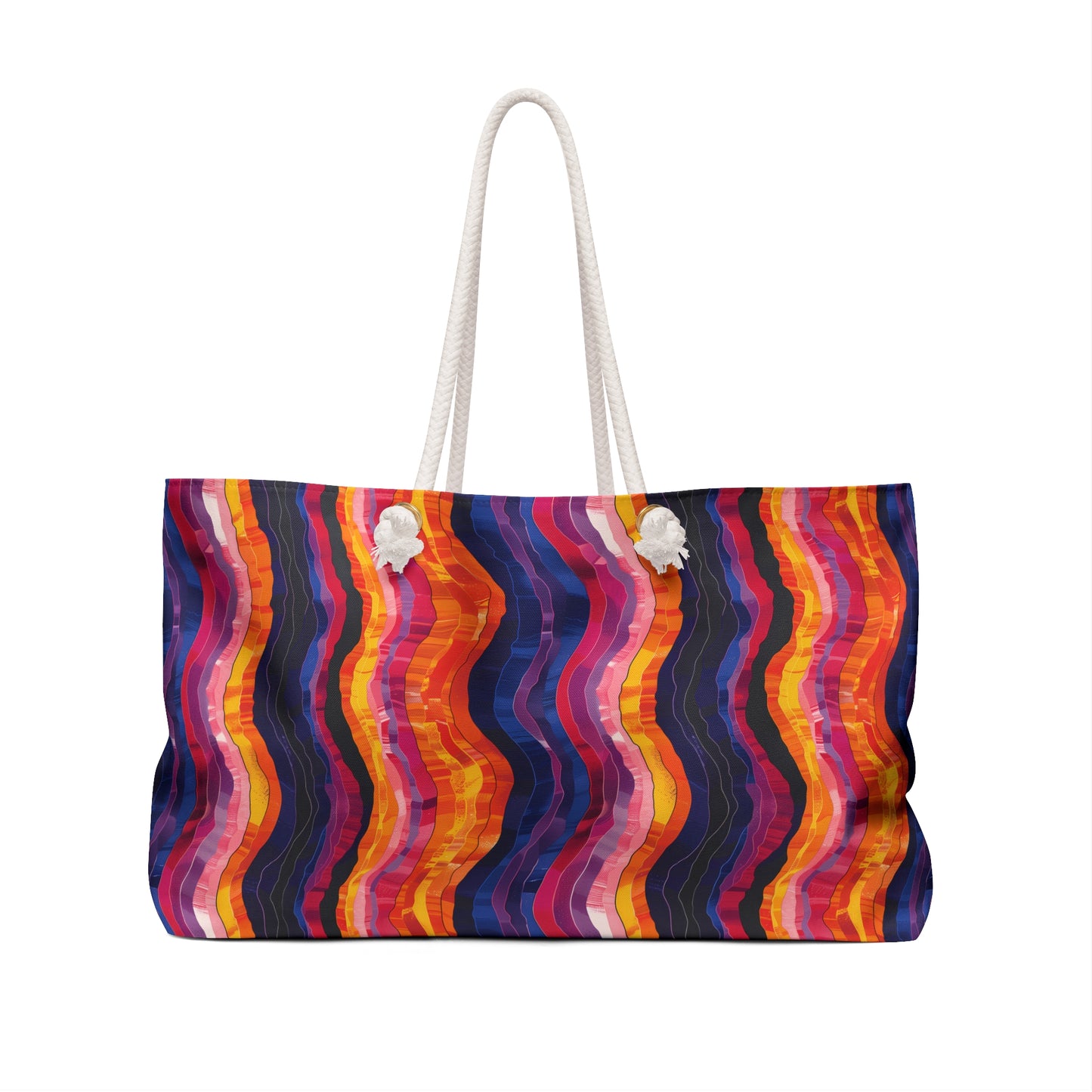 Desert Sunset Waves Weekender Bag - Ride the Desert Waves - Where Every Sunset is a Journey!