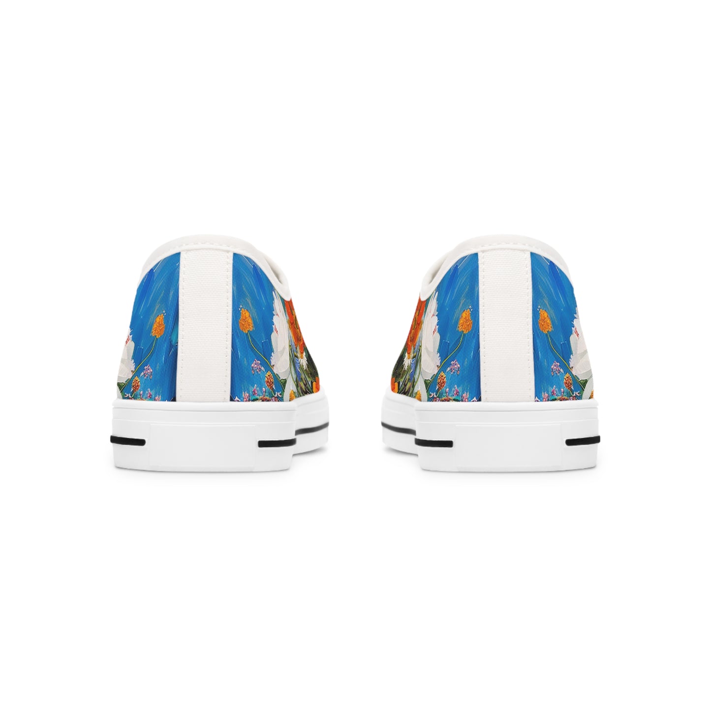 Blooming Bliss Ladies' Low Top Sneakers - Step Lightly, Bloom Brightly!