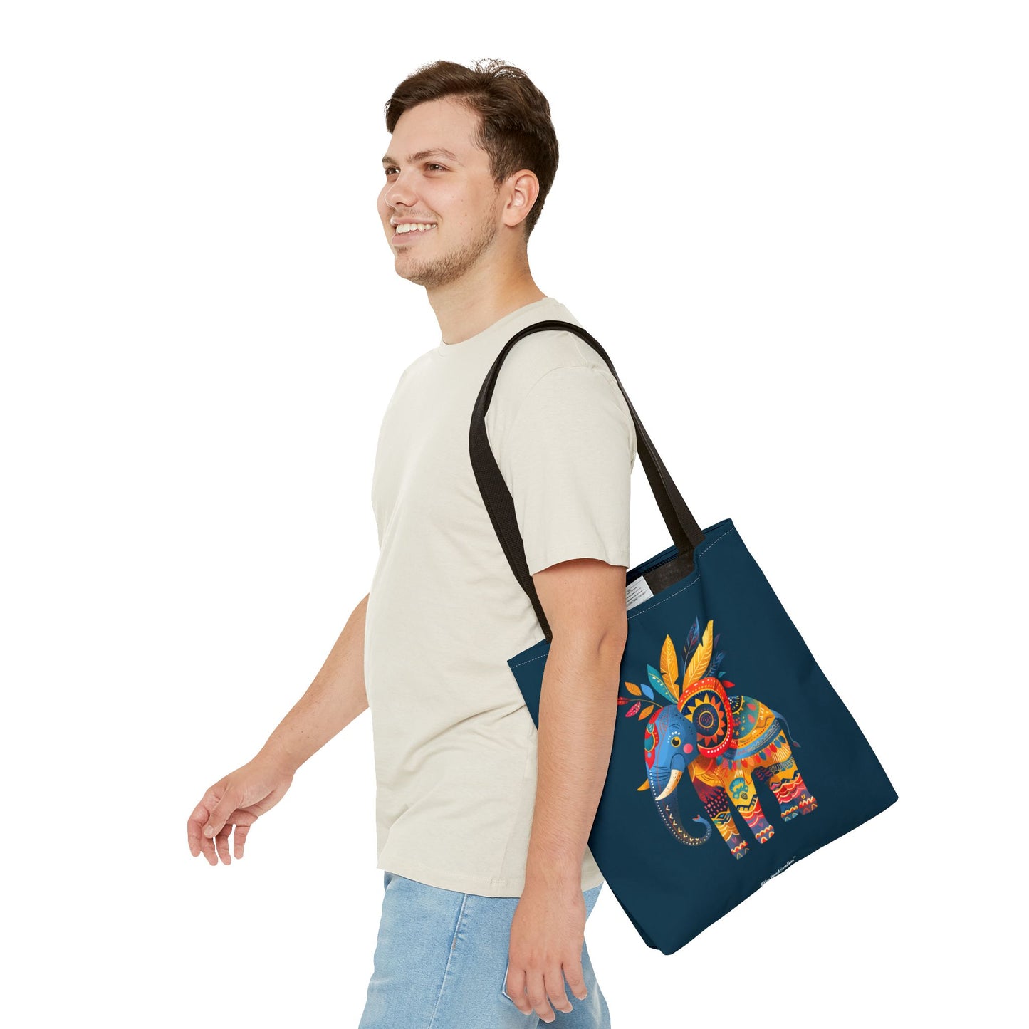 Ethnic Elephant Tote Bag - Carry the Spirit of the African Savanna with the Ethnic Elephant Tote! Available in 3 sizes.