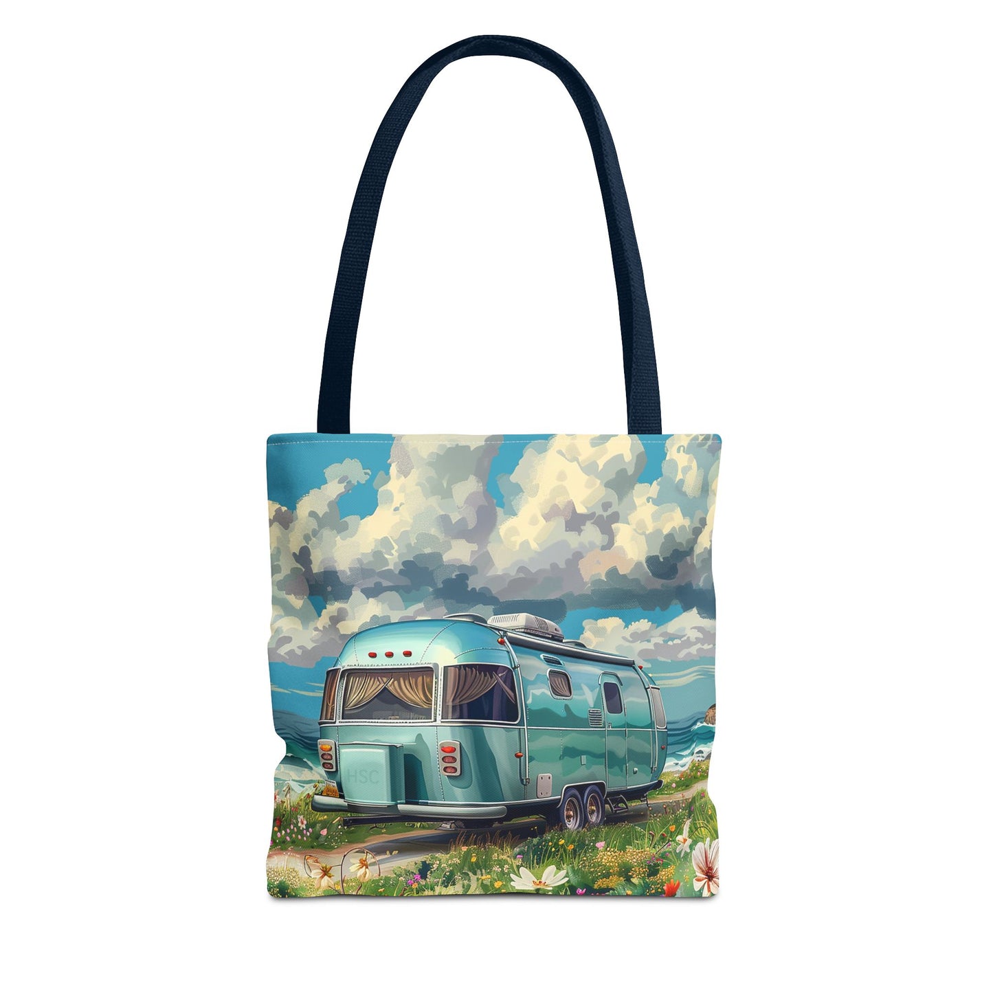 Retro Bliss Adventure Tote Bag - Adventure Awaits, Vintage Style! Available in 3 sizes.