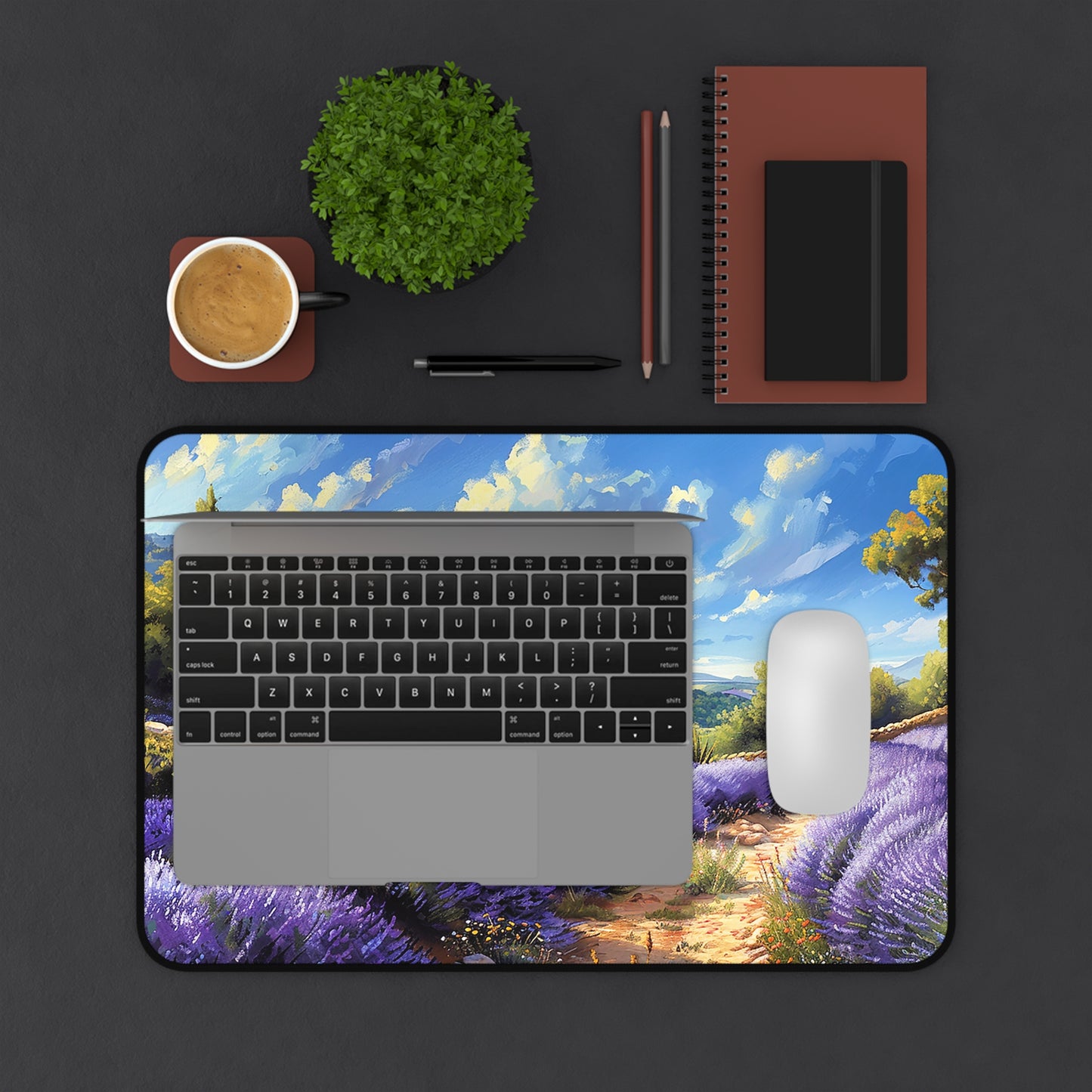 Tuscan Lavender Dreams Desk Mat (Desk Pad) - Capture the Essence of Provence - Available in 3 sizes.