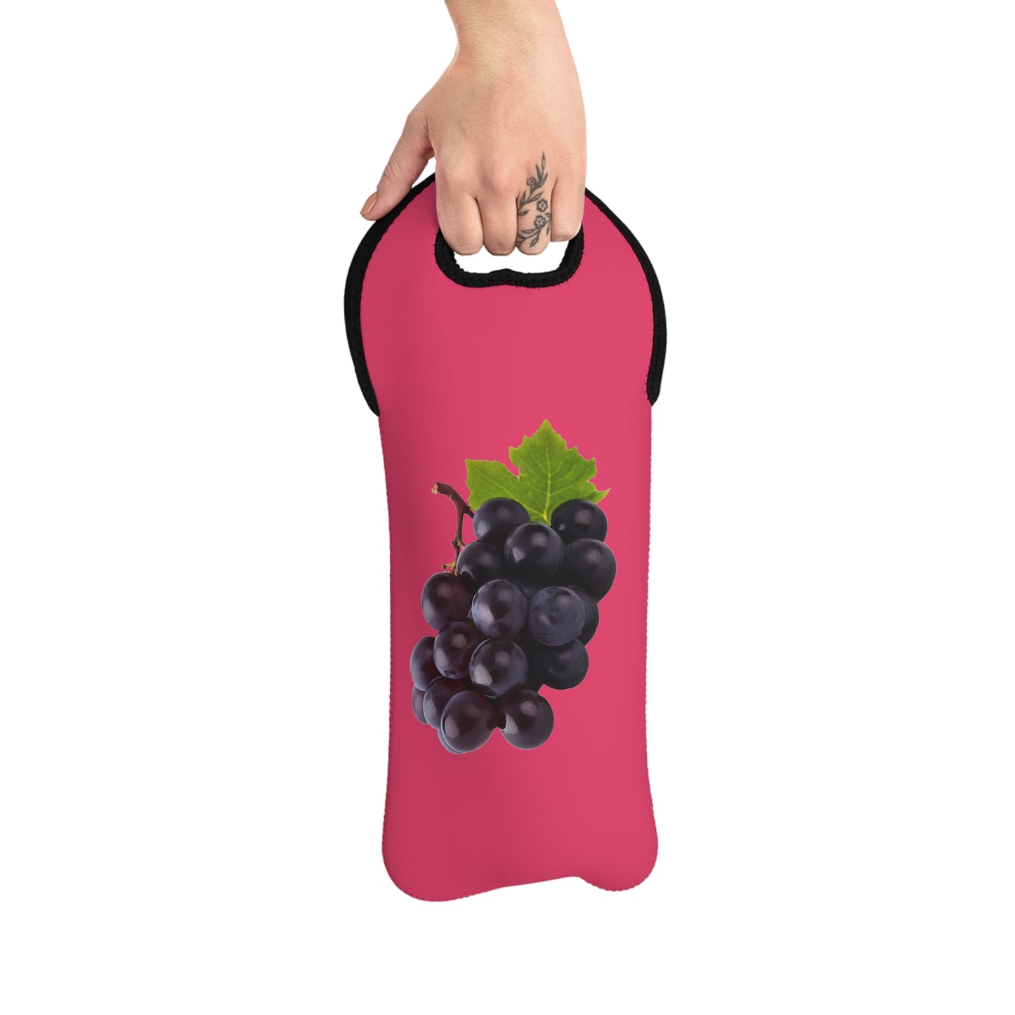 Red Wine Lover's Grape Escape Wine Tote Bag - 100% Neoprene - Sip, Carry, and Escape with Every Pour!