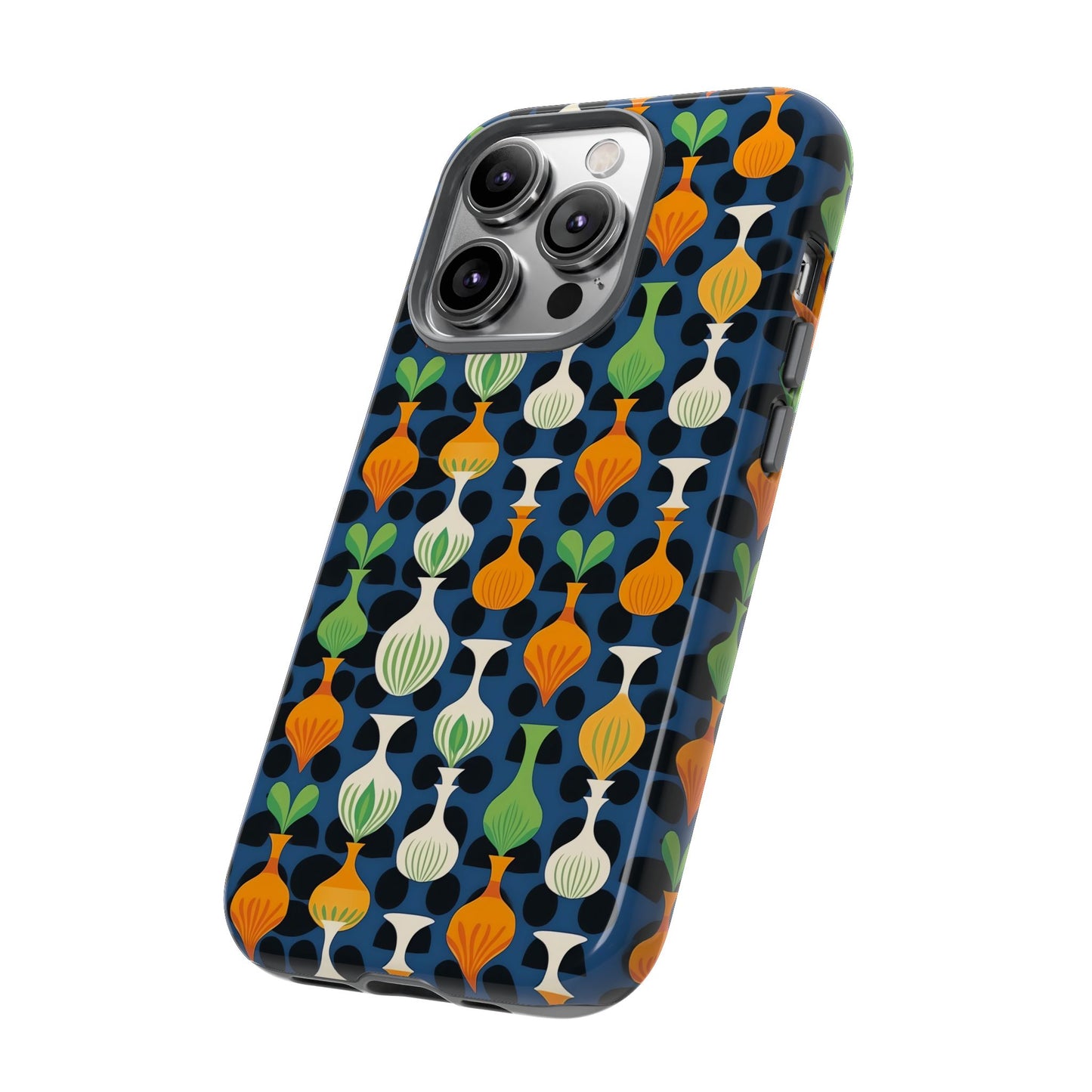 Mod Floating Vases Tough Phone Case for Apple iPhone, Samsung Galaxy, and Google Pixel.
