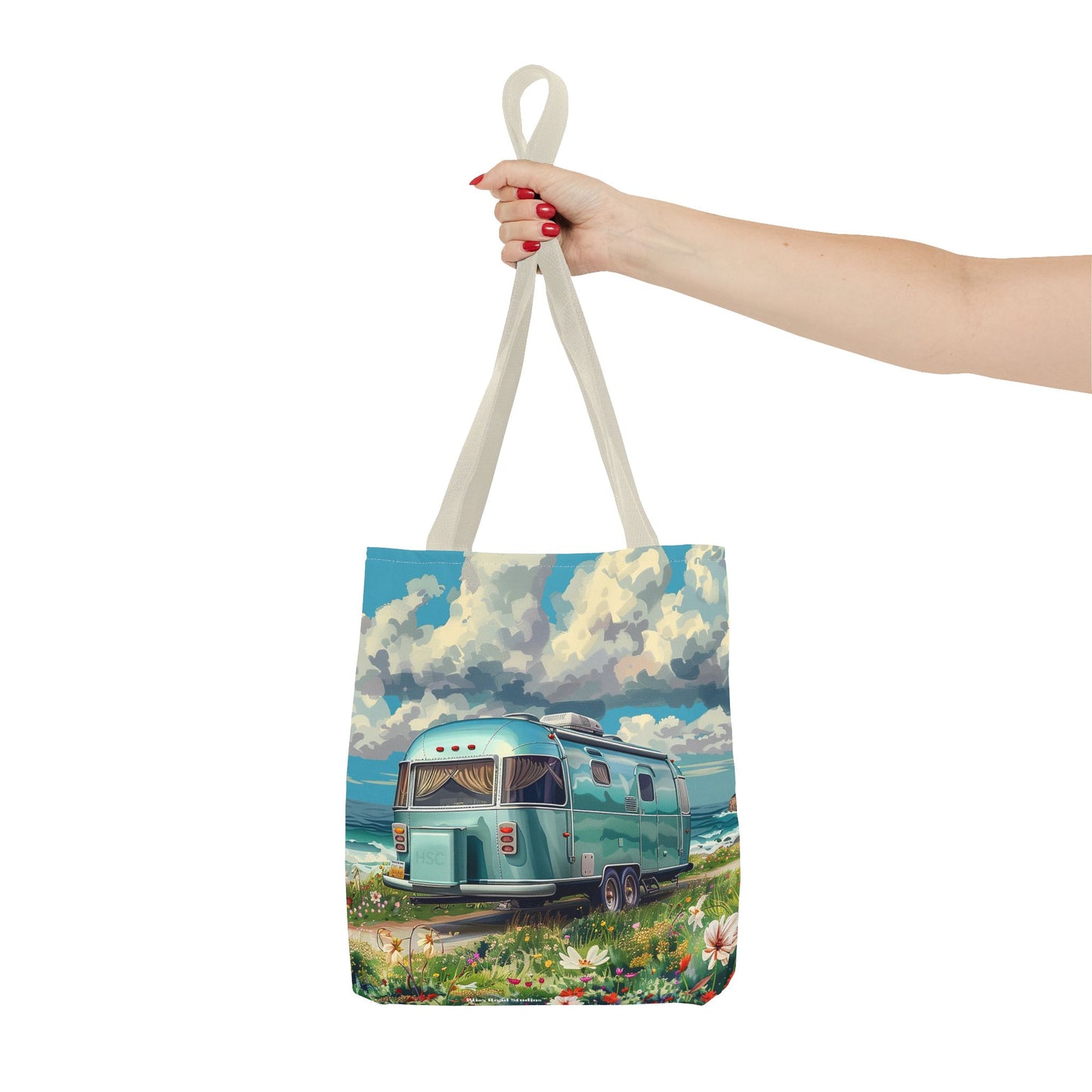 Retro Bliss Adventure Tote Bag - Adventure Awaits, Vintage Style! Available in 3 sizes.