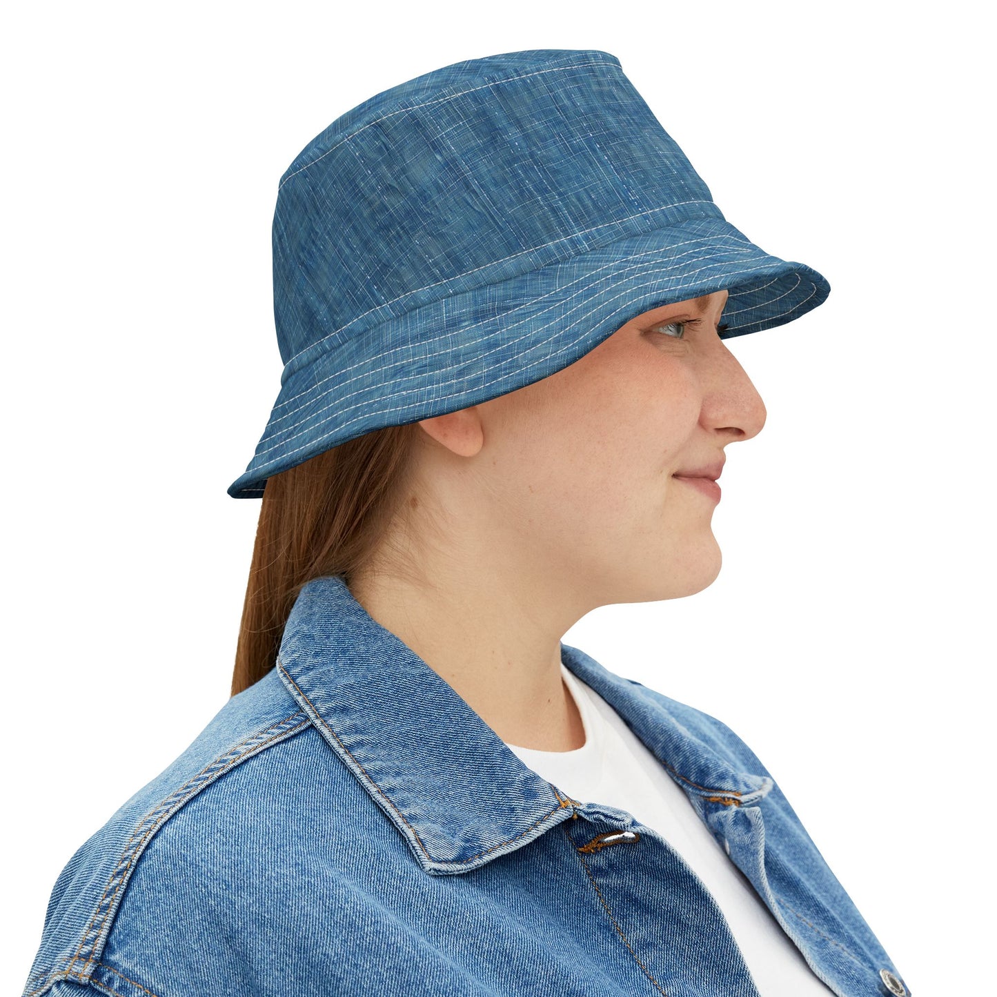 Blue Denim Bucket Hat - Retro Cool: The Blue Denim Bucket Hat! Available in 2 sizes.