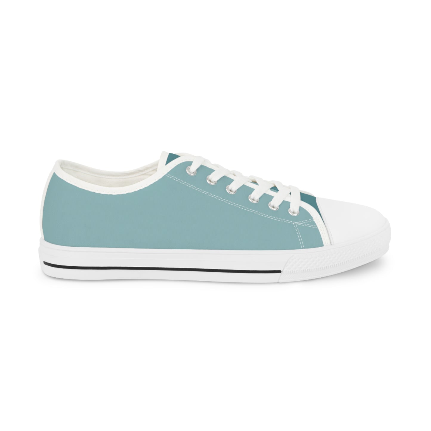 Glacial Ocean Men's Two-Tone Low Top Sneakers - Step into the Arctic - Where Glacial Cool Meets Oceanic Depth!