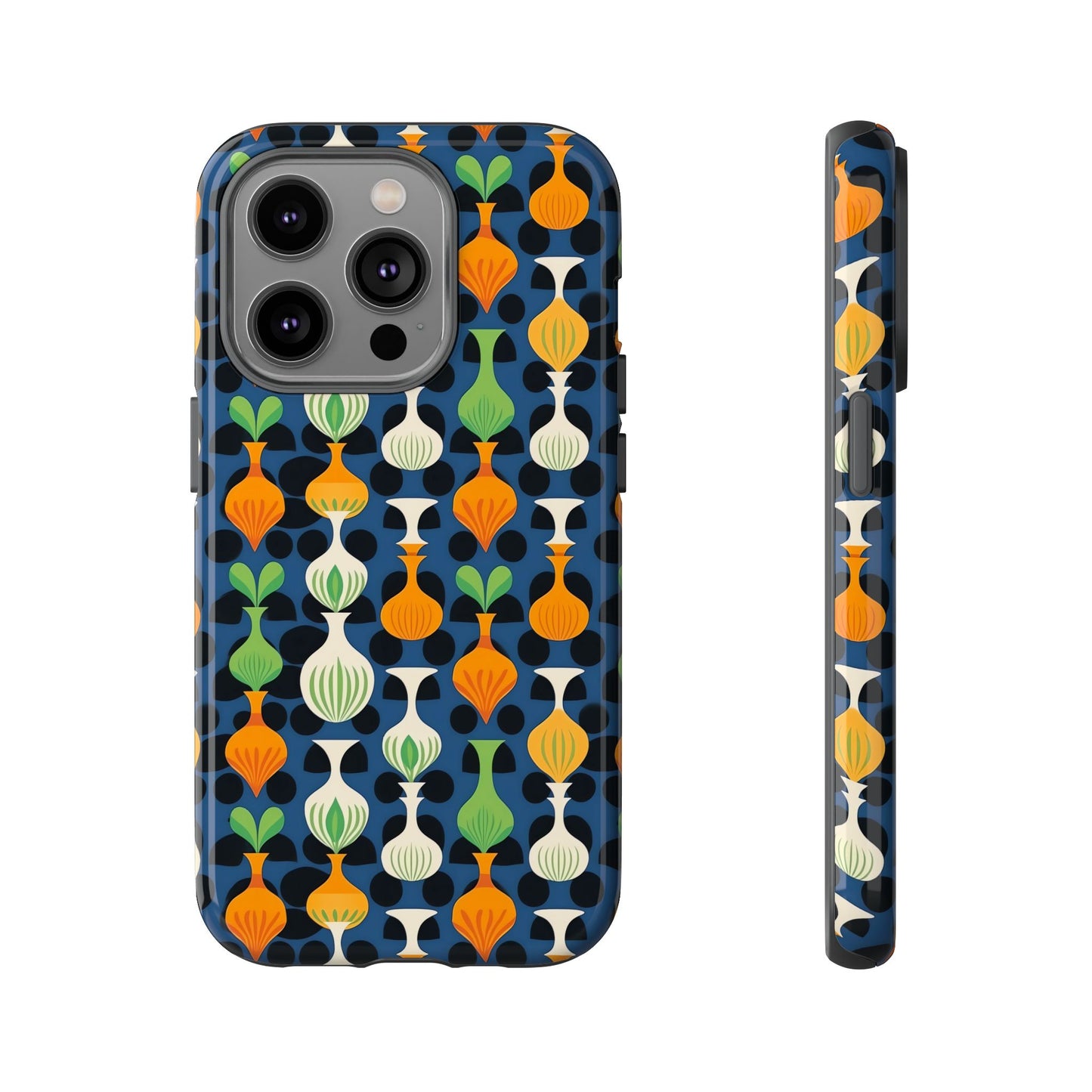 Mod Floating Vases Tough Phone Case for Apple iPhone, Samsung Galaxy, and Google Pixel.