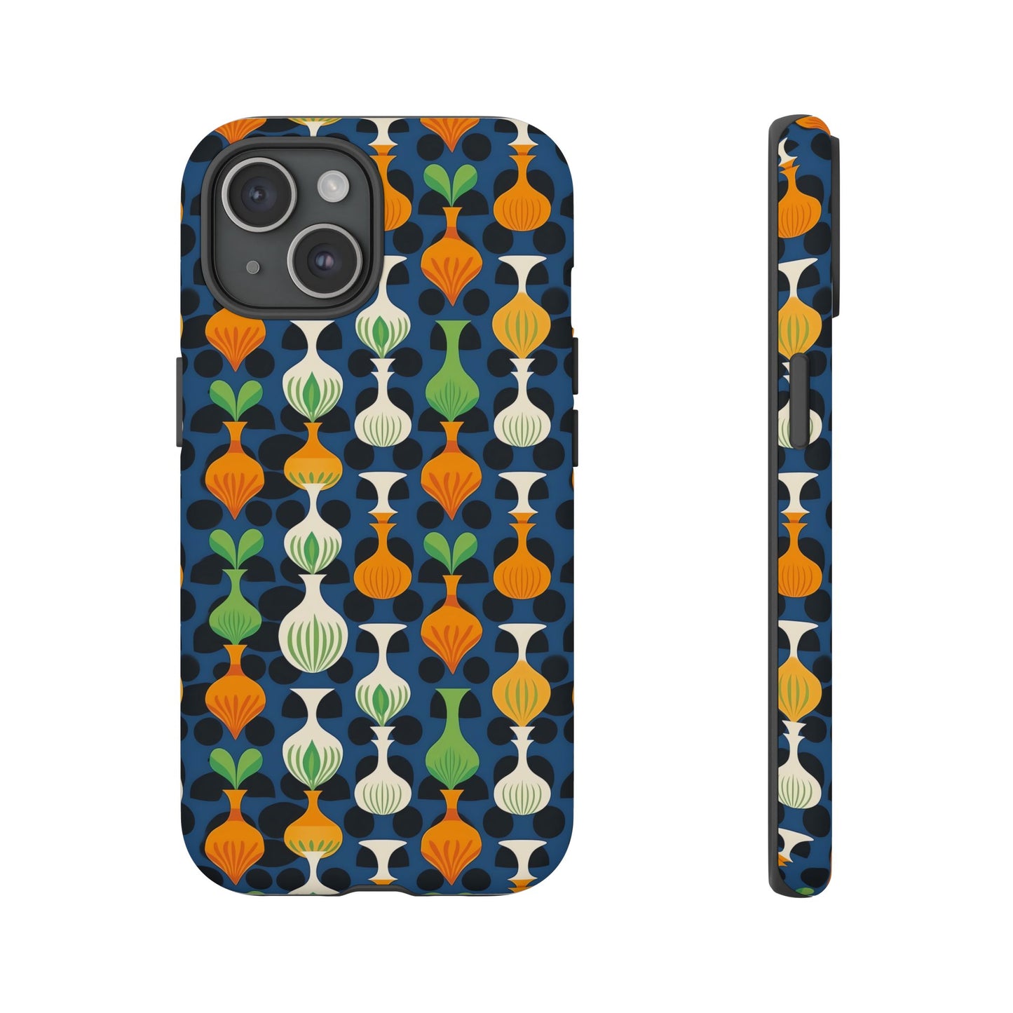 Mod Floating Vases Tough Phone Case for Apple iPhone, Samsung Galaxy, and Google Pixel.