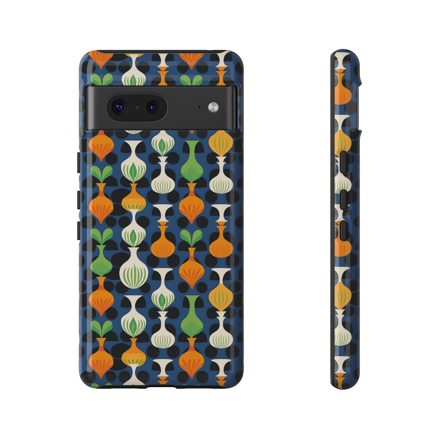 Mod Floating Vases Tough Phone Case for Apple iPhone, Samsung Galaxy, and Google Pixel.