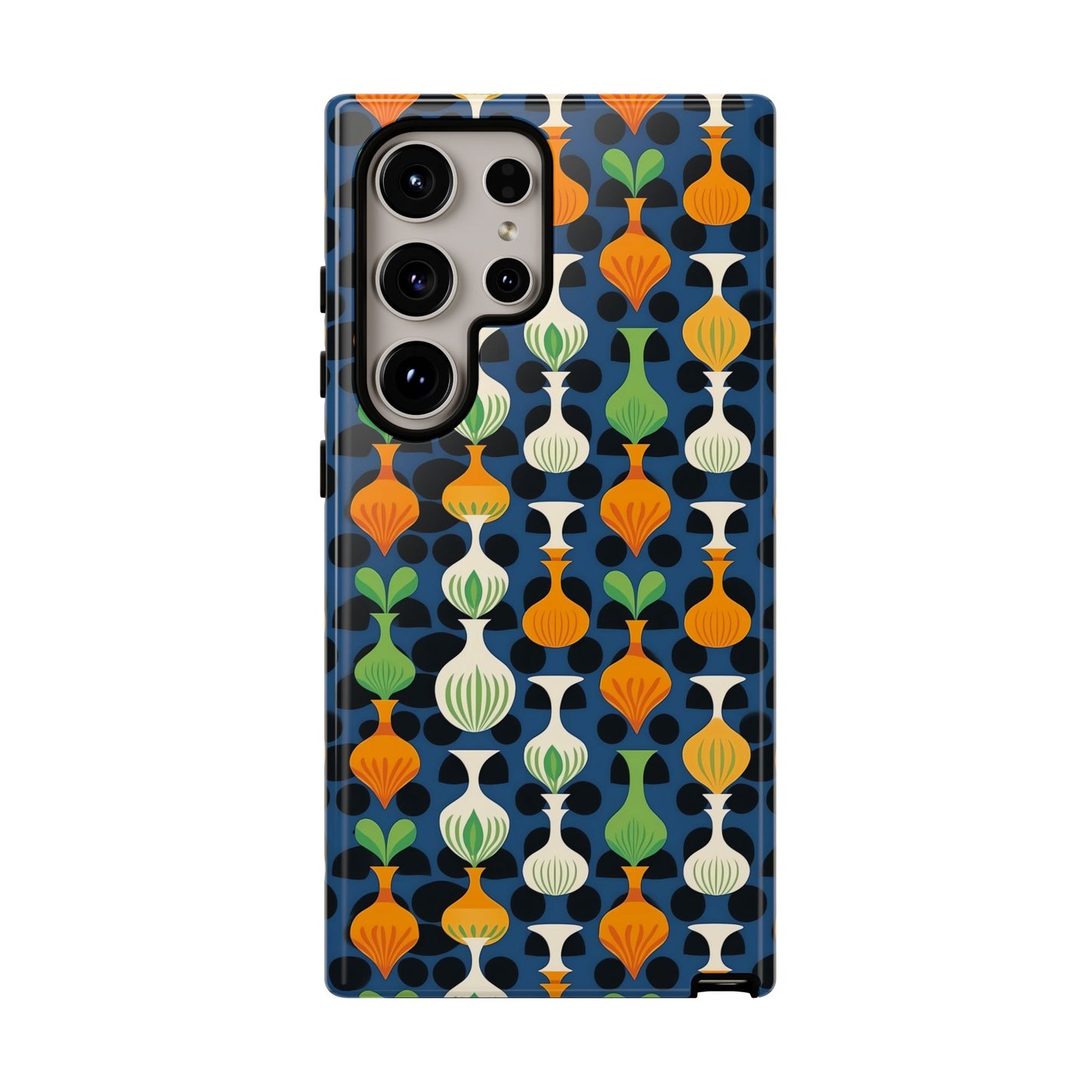 Mod Floating Vases Tough Phone Case for Apple iPhone, Samsung Galaxy, and Google Pixel.